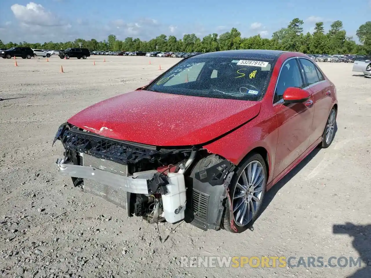 2 Photograph of a damaged car WDD3G4EB4LW038350 MERCEDES-BENZ A-CLASS 2020