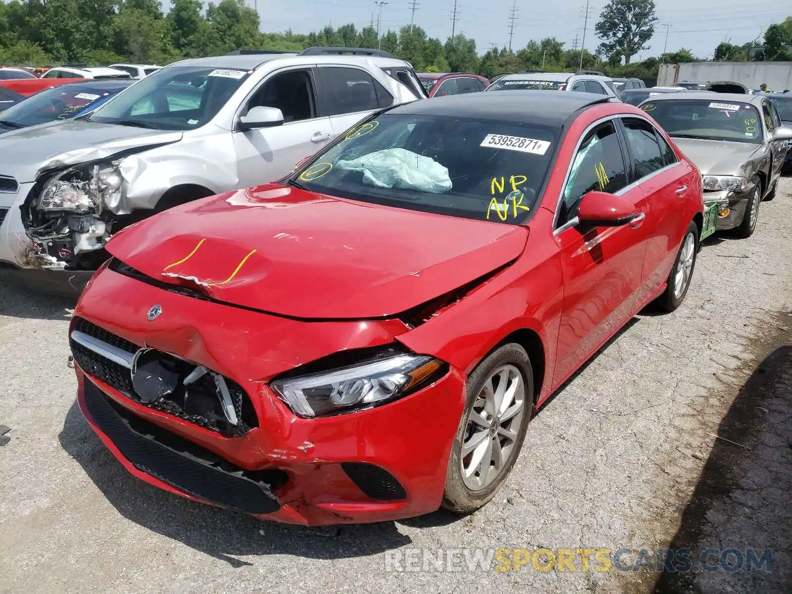 2 Photograph of a damaged car WDD3G4FB2LW037826 MERCEDES-BENZ A-CLASS 2020