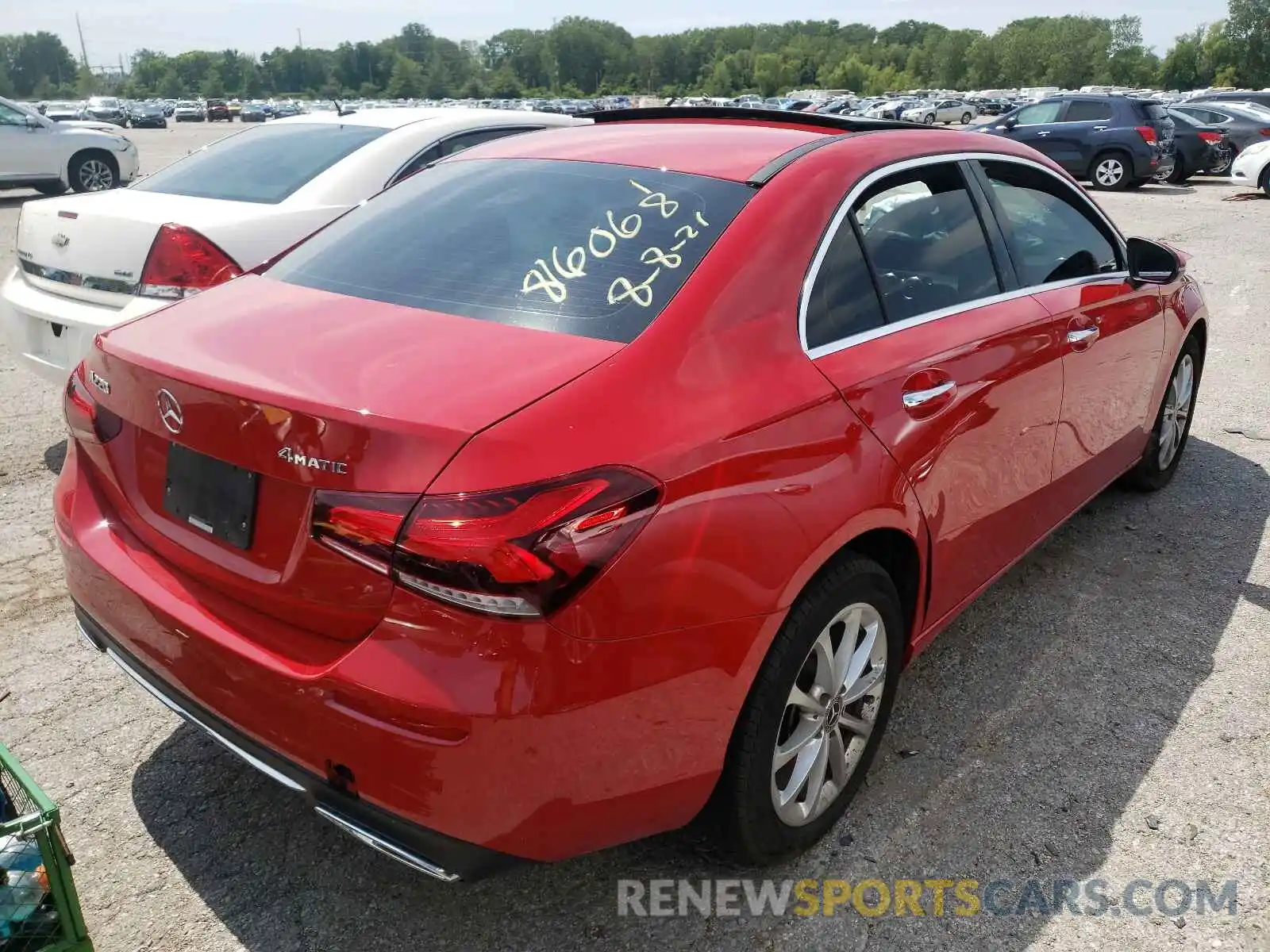 4 Photograph of a damaged car WDD3G4FB2LW037826 MERCEDES-BENZ A-CLASS 2020