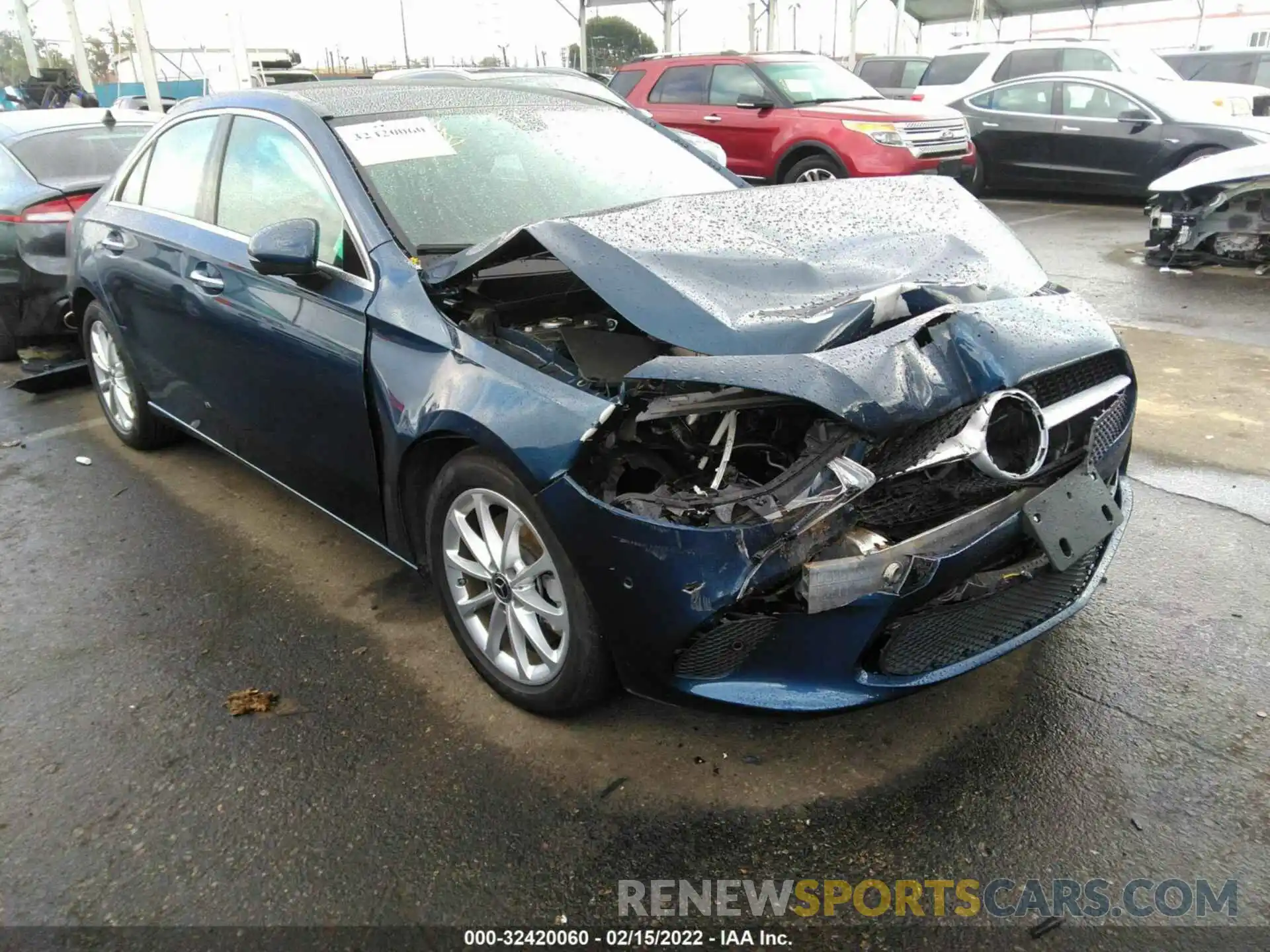 1 Photograph of a damaged car W1K3G4EB0MJ267607 MERCEDES-BENZ A-CLASS 2021