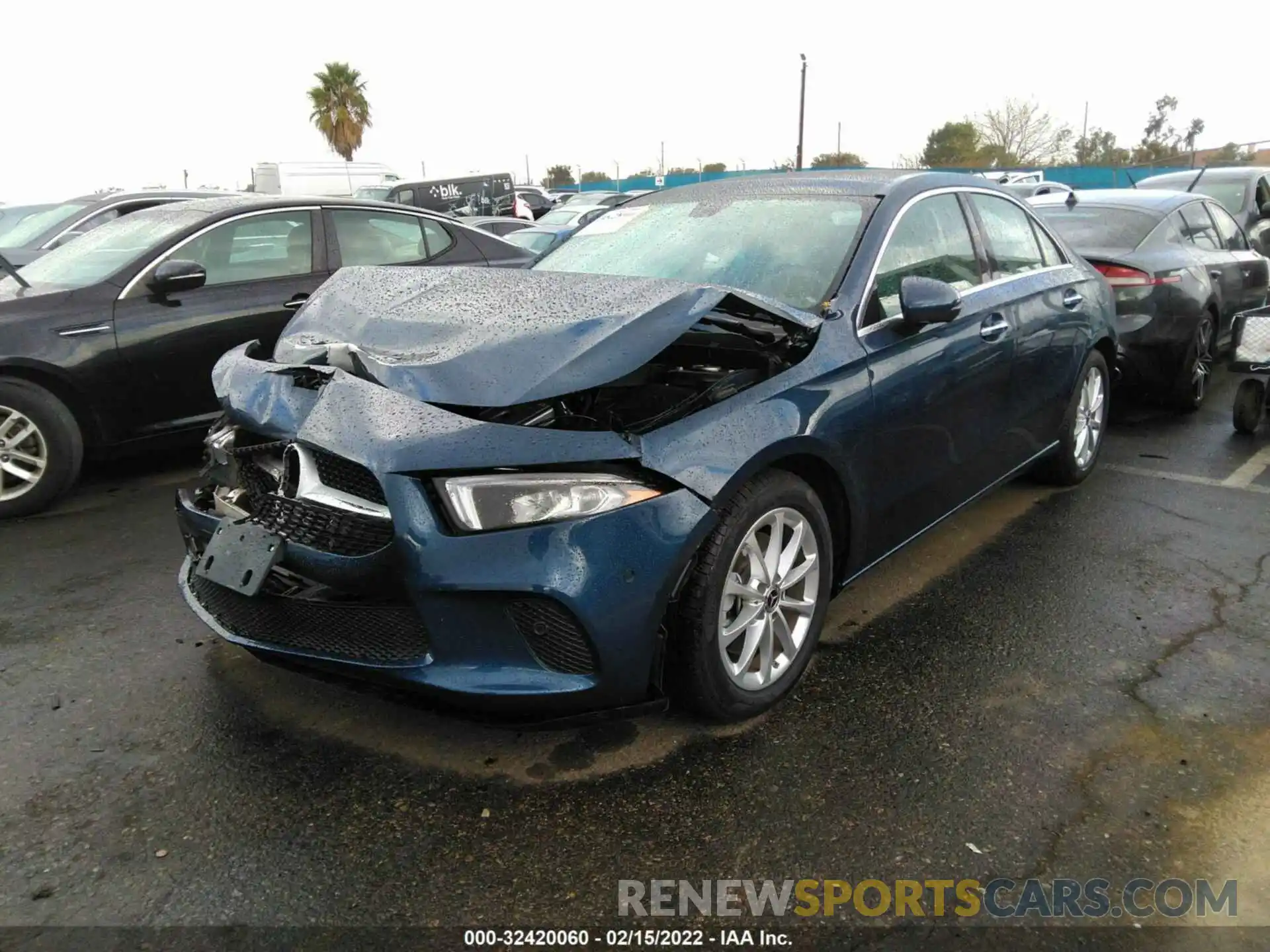 2 Photograph of a damaged car W1K3G4EB0MJ267607 MERCEDES-BENZ A-CLASS 2021