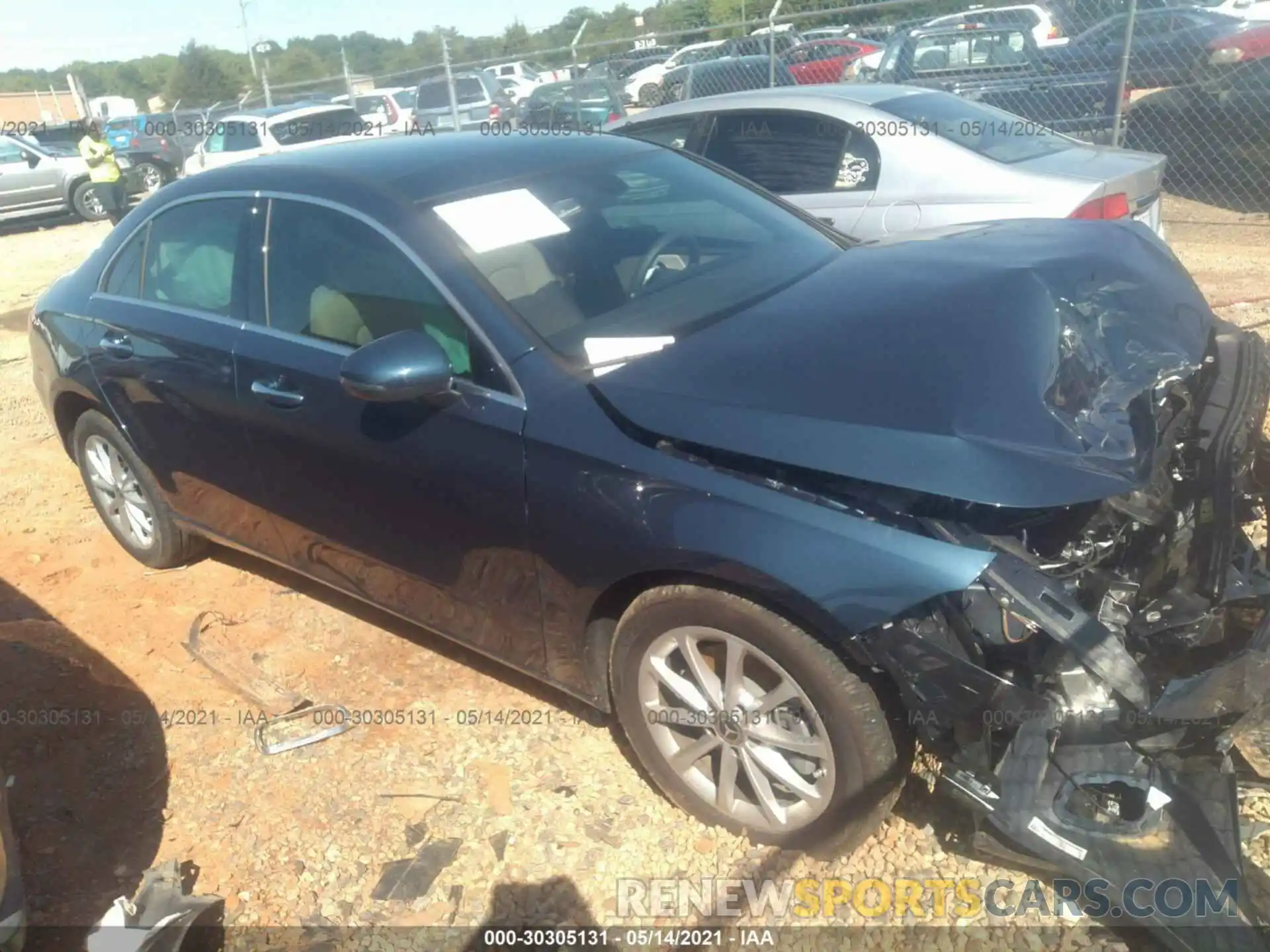 1 Photograph of a damaged car W1K3G4EB0MJ273360 MERCEDES-BENZ A-CLASS 2021