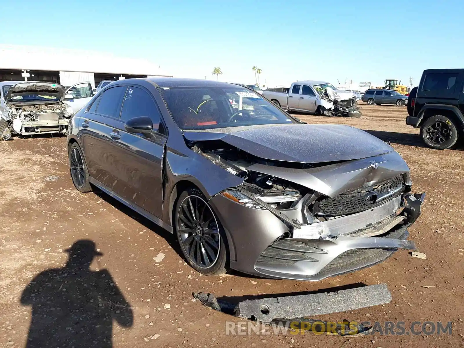 1 Photograph of a damaged car W1K3G4EB1MJ254932 MERCEDES-BENZ A-CLASS 2021