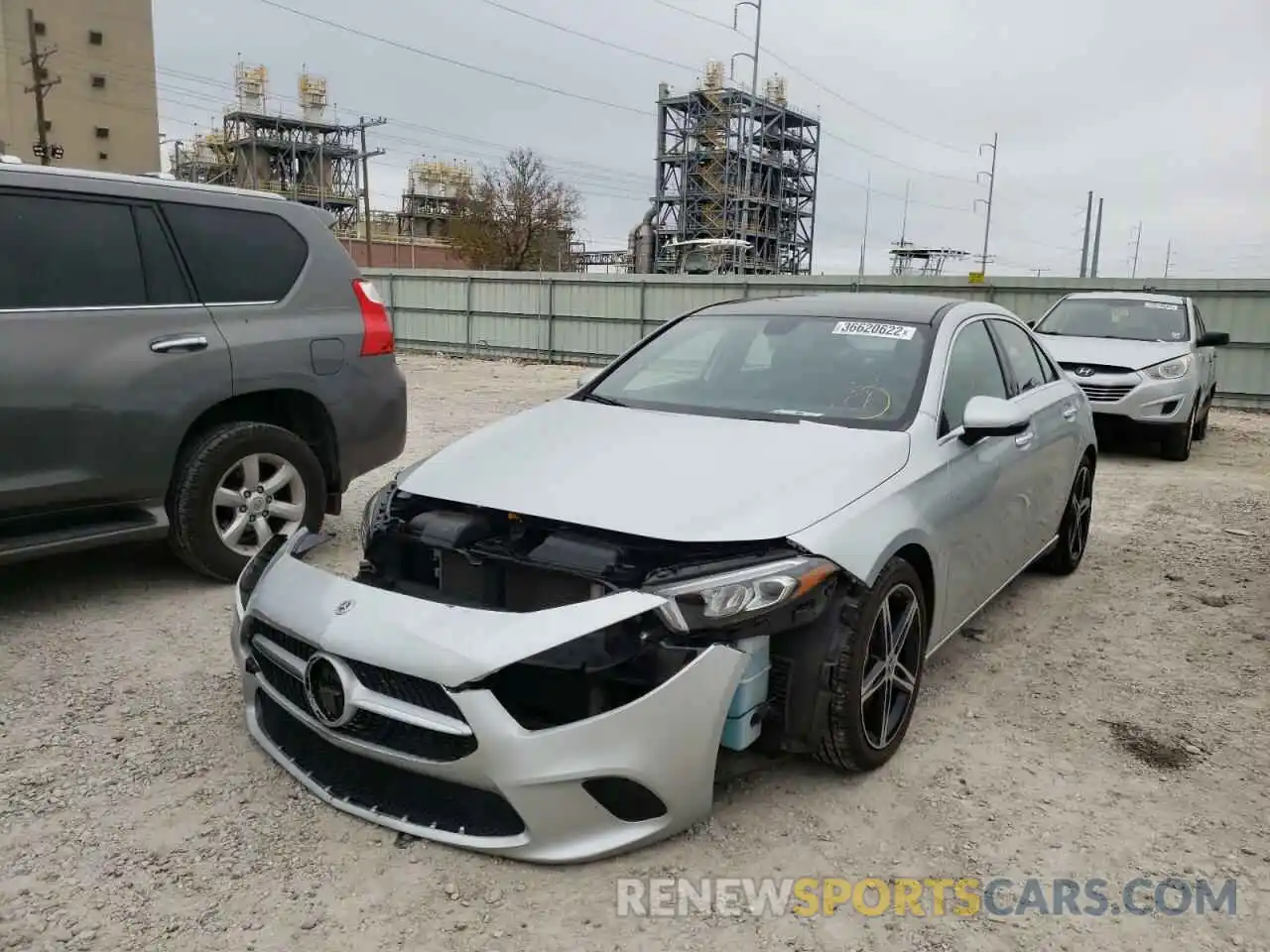 2 Photograph of a damaged car W1K3G4EB1MJ284867 MERCEDES-BENZ A-CLASS 2021