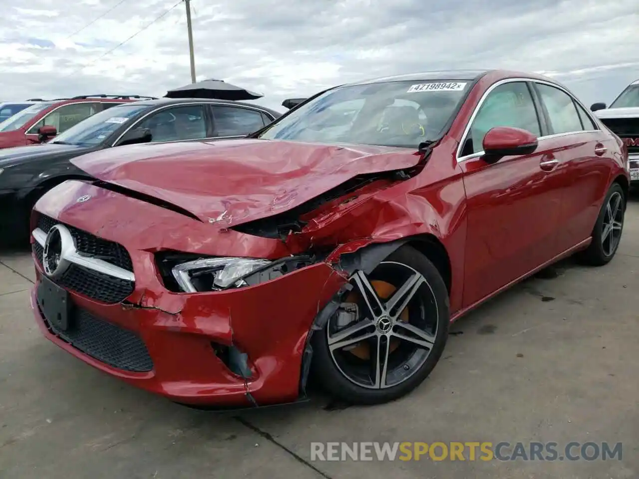 2 Photograph of a damaged car W1K3G4EB1MJ290801 MERCEDES-BENZ A-CLASS 2021