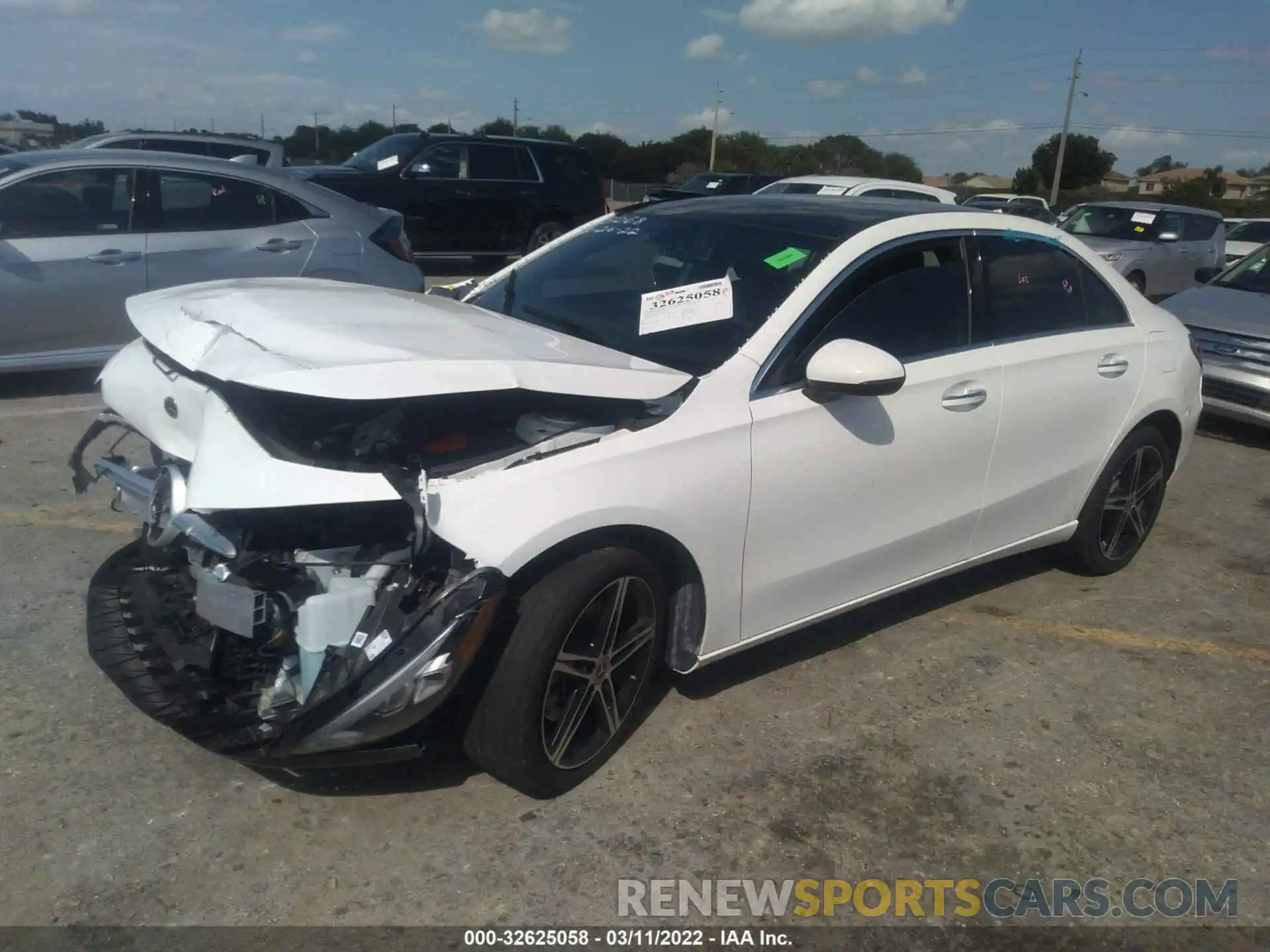 2 Photograph of a damaged car W1K3G4EB1MJ305068 MERCEDES-BENZ A-CLASS 2021