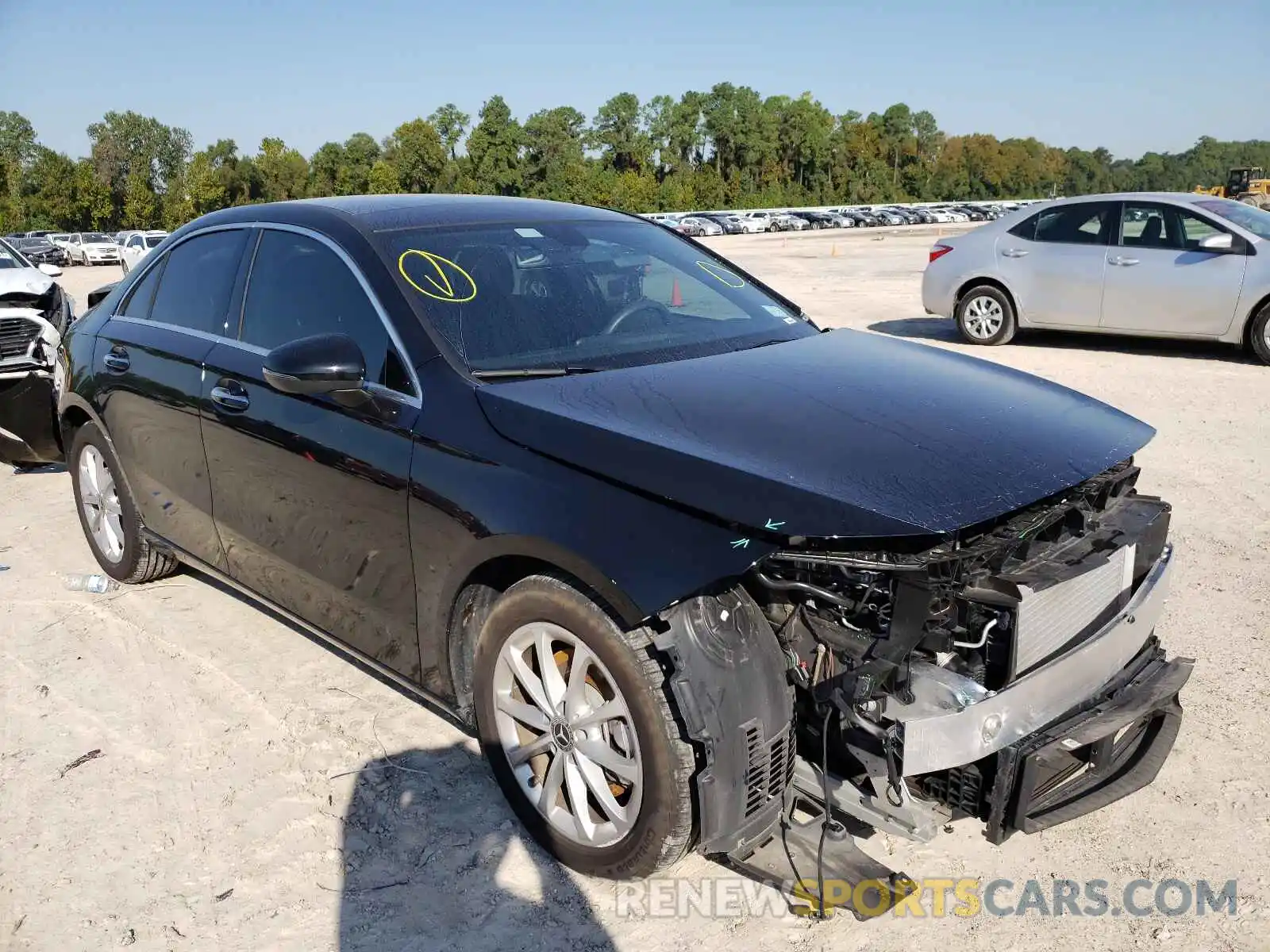 1 Photograph of a damaged car W1K3G4EB2MJ264725 MERCEDES-BENZ A-CLASS 2021