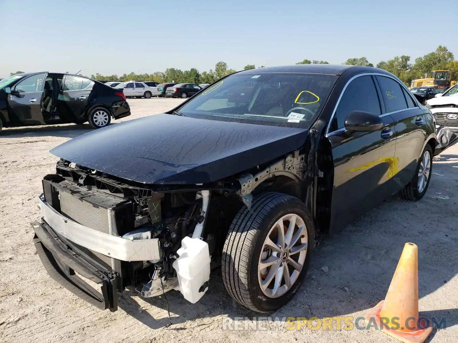 2 Photograph of a damaged car W1K3G4EB2MJ264725 MERCEDES-BENZ A-CLASS 2021