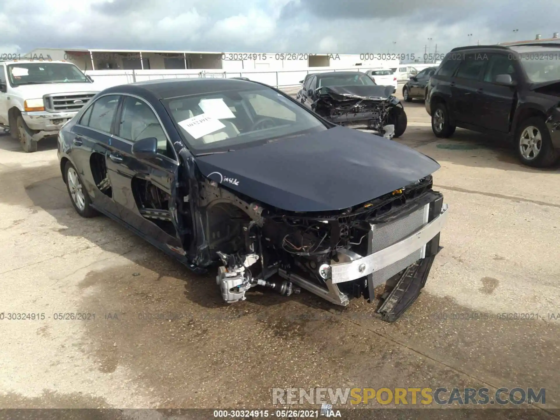 1 Photograph of a damaged car W1K3G4EB2MJ270167 MERCEDES-BENZ A-CLASS 2021