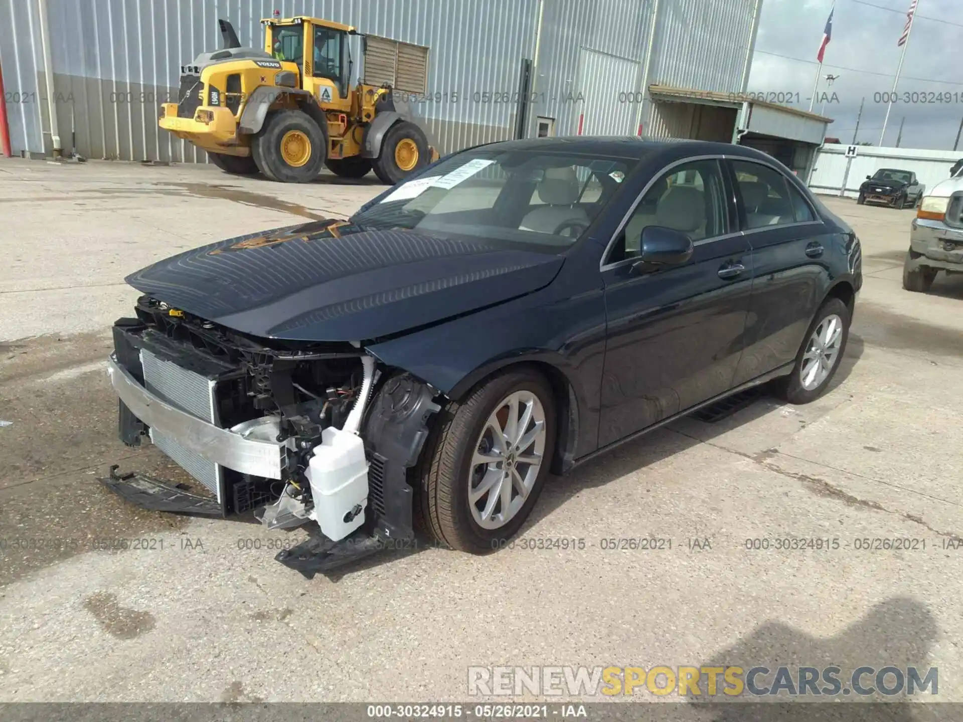 2 Photograph of a damaged car W1K3G4EB2MJ270167 MERCEDES-BENZ A-CLASS 2021