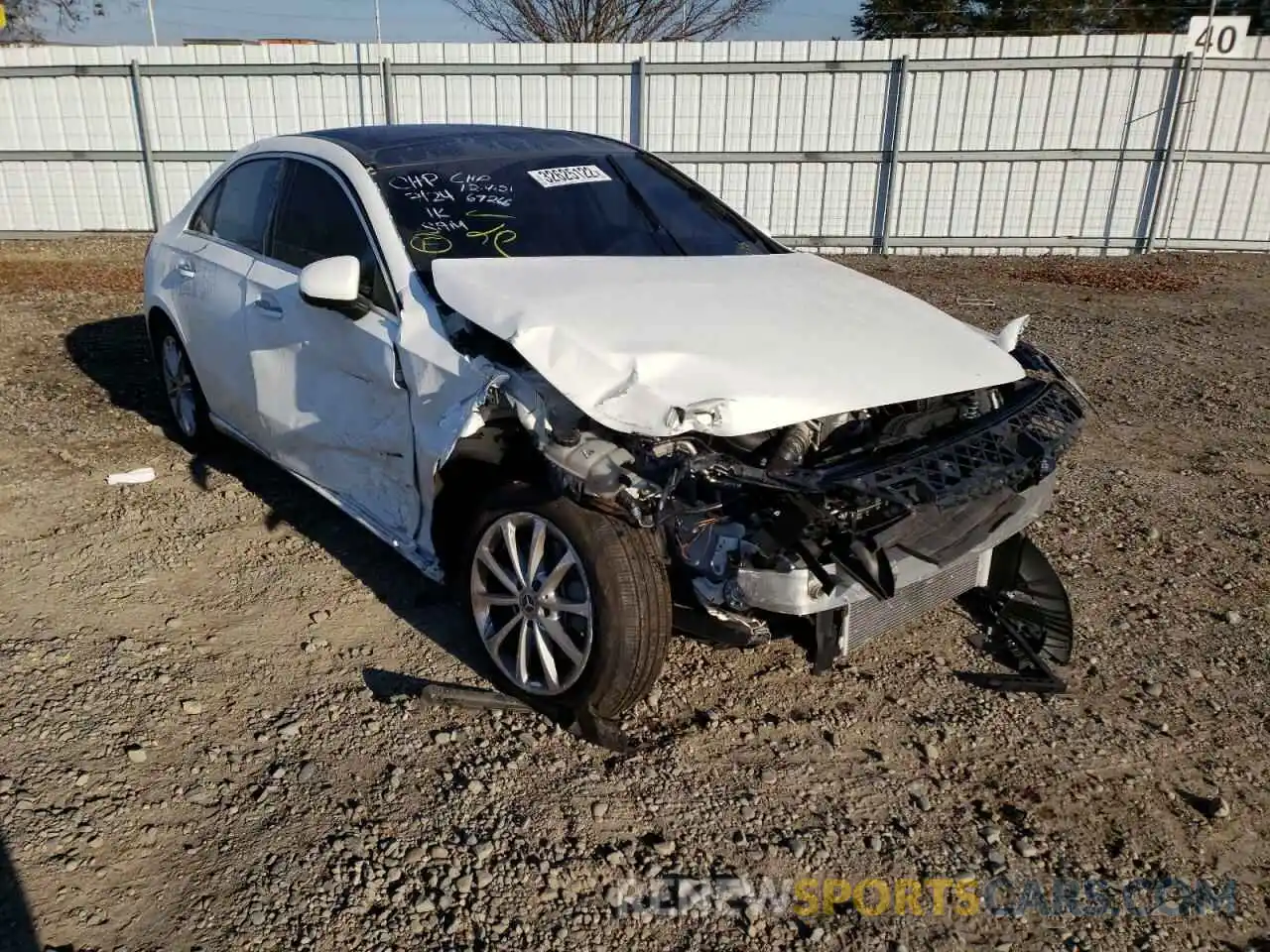 1 Photograph of a damaged car W1K3G4EB2MJ313812 MERCEDES-BENZ A-CLASS 2021