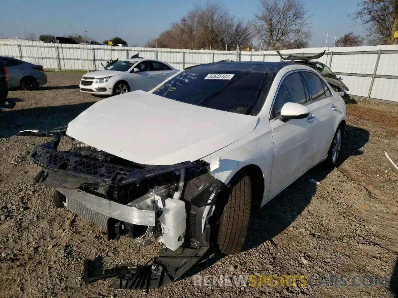 2 Photograph of a damaged car W1K3G4EB2MJ313812 MERCEDES-BENZ A-CLASS 2021