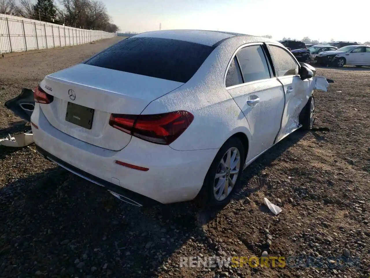 4 Photograph of a damaged car W1K3G4EB2MJ313812 MERCEDES-BENZ A-CLASS 2021