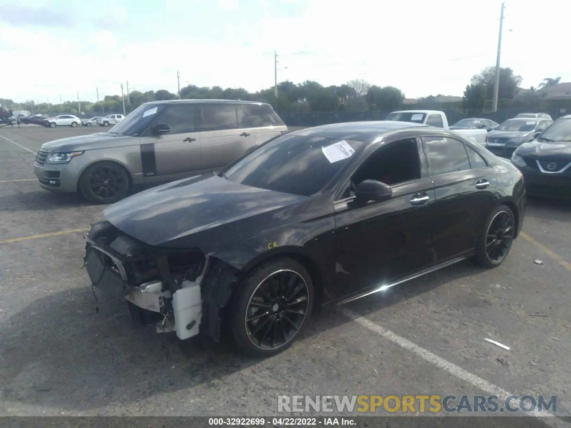 2 Photograph of a damaged car W1K3G4EB3MJ258366 MERCEDES-BENZ A-CLASS 2021