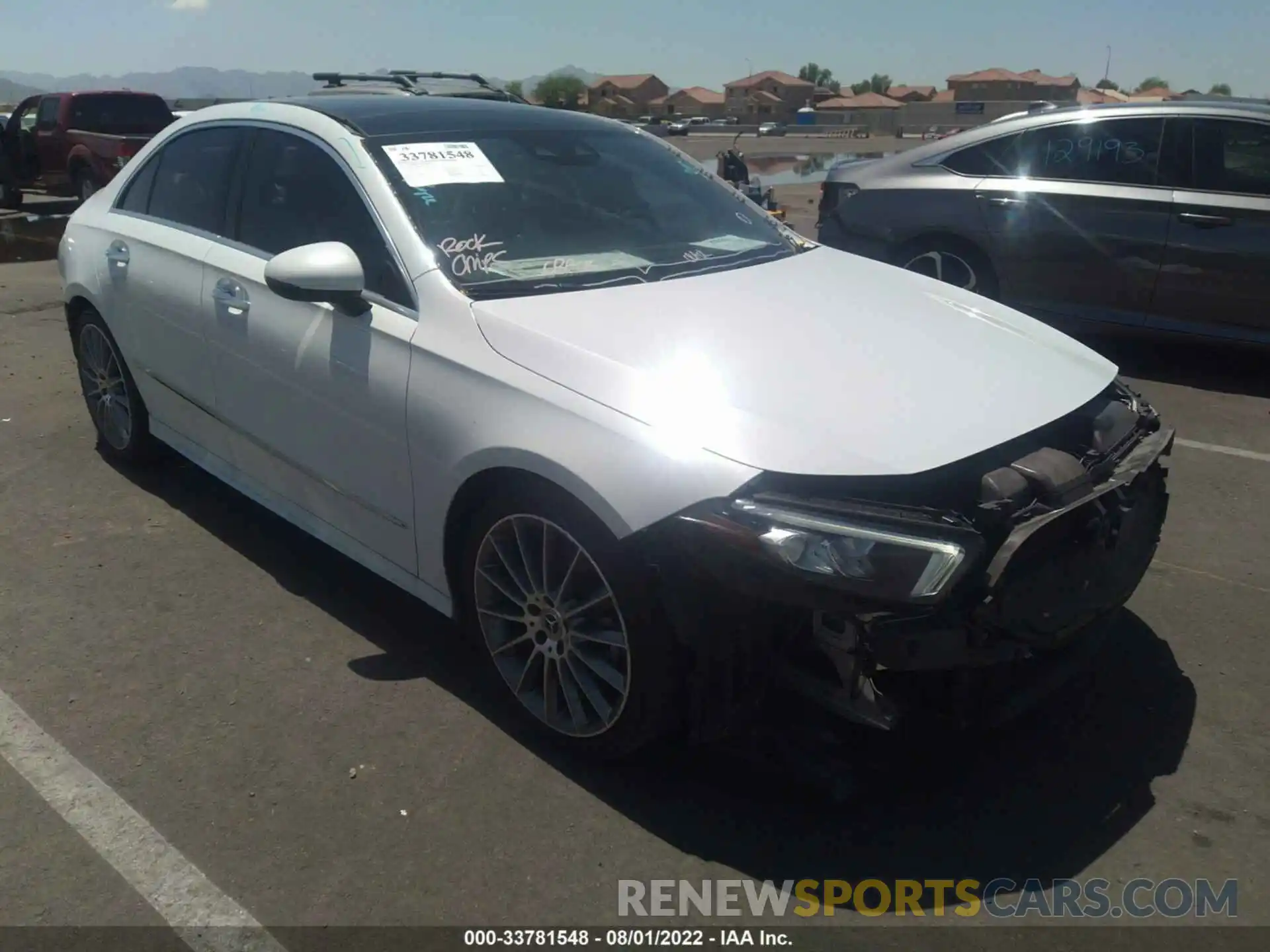 1 Photograph of a damaged car W1K3G4EB3MJ273501 MERCEDES-BENZ A-CLASS 2021