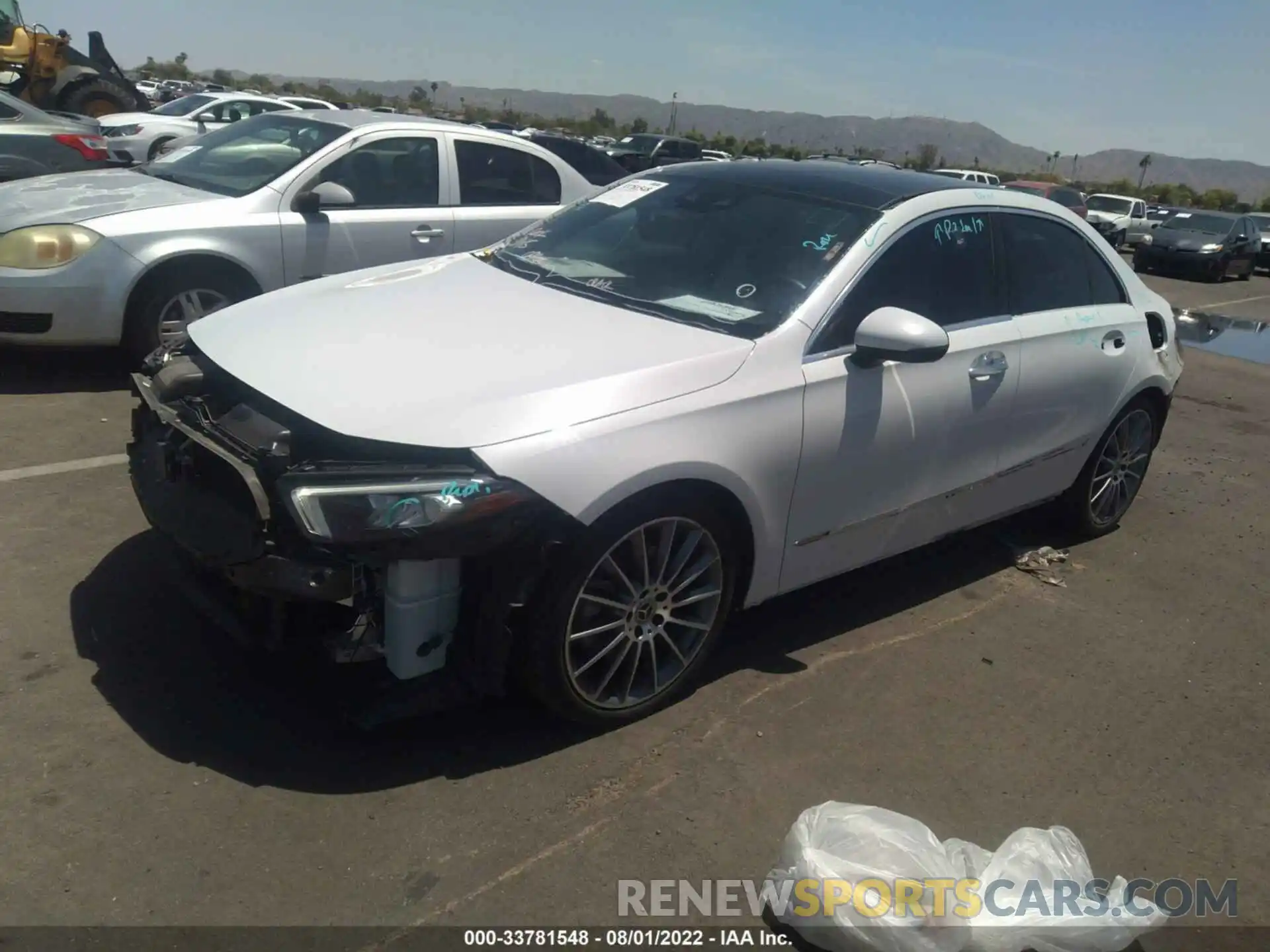 2 Photograph of a damaged car W1K3G4EB3MJ273501 MERCEDES-BENZ A-CLASS 2021