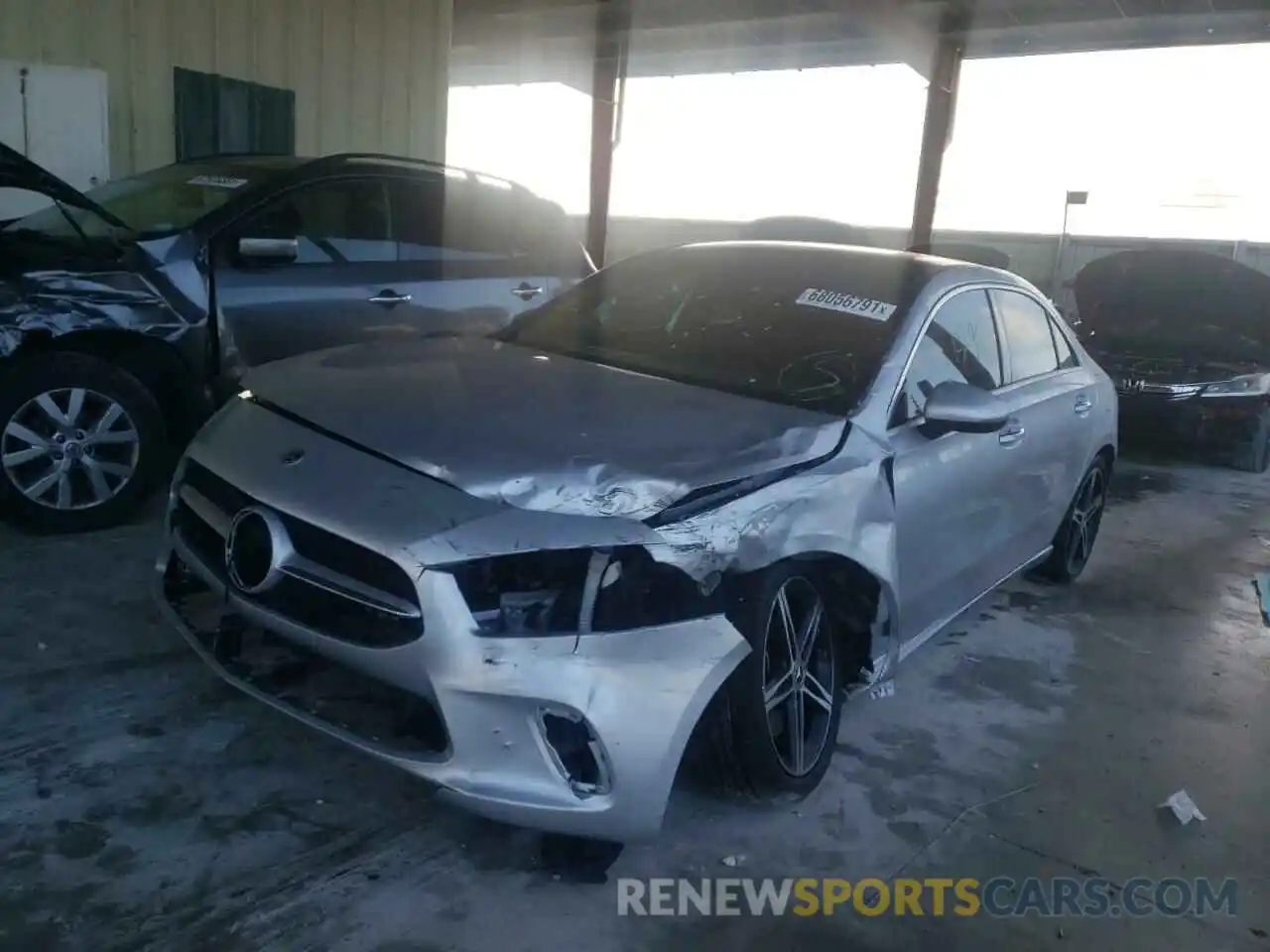 2 Photograph of a damaged car W1K3G4EB3MJ287169 MERCEDES-BENZ A-CLASS 2021