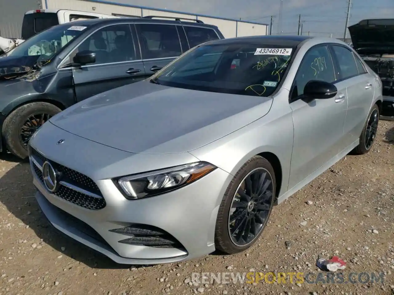 2 Photograph of a damaged car W1K3G4EB3MJ296471 MERCEDES-BENZ A-CLASS 2021