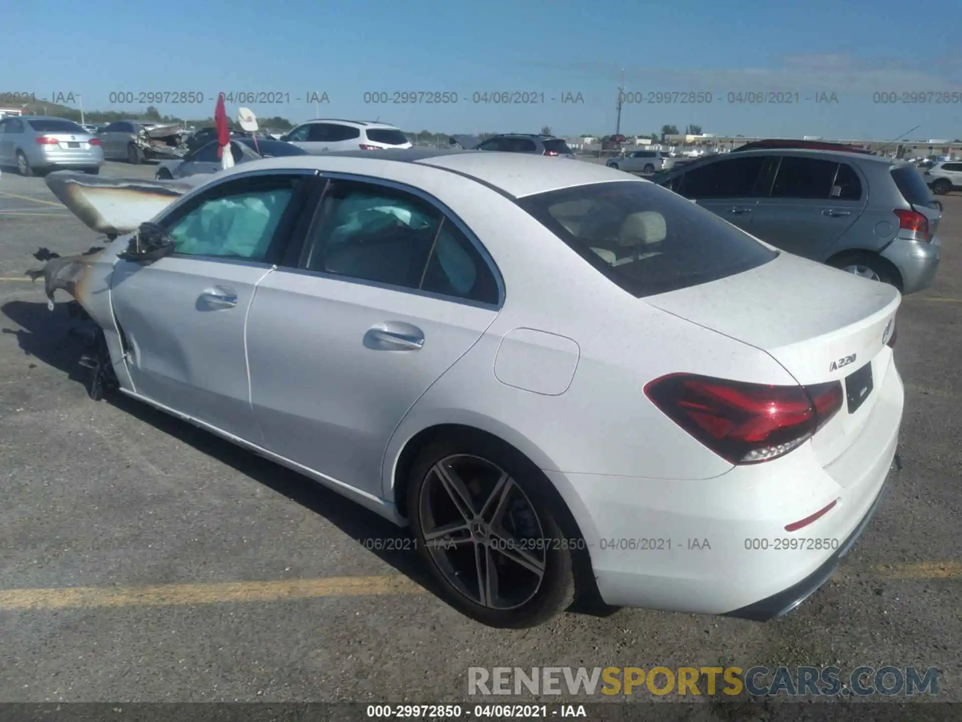 3 Photograph of a damaged car W1K3G4EB4MJ256612 MERCEDES-BENZ A-CLASS 2021