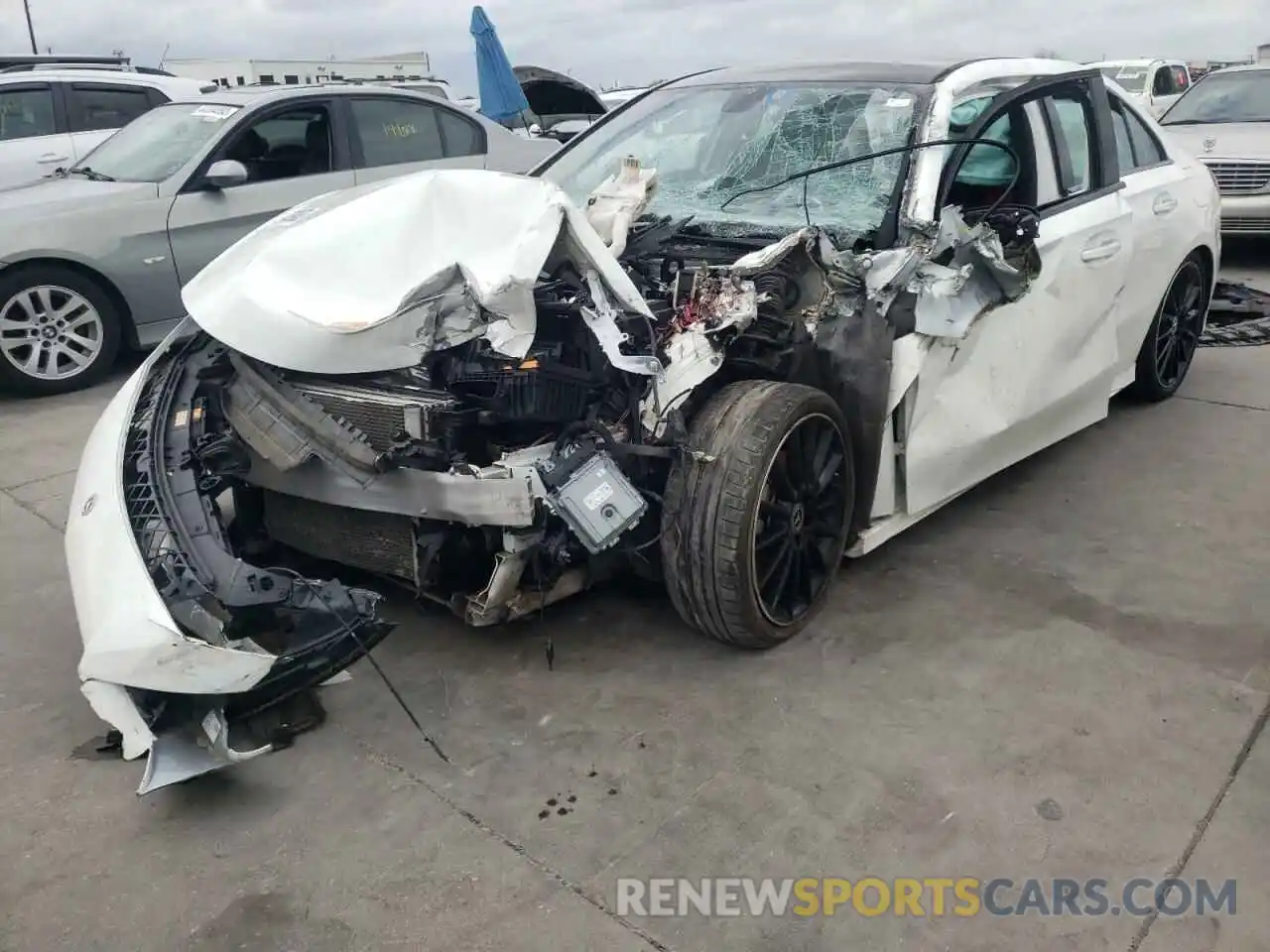 2 Photograph of a damaged car W1K3G4EB4MJ259753 MERCEDES-BENZ A-CLASS 2021