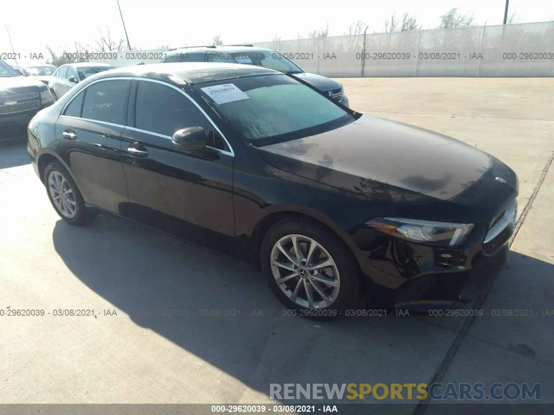 1 Photograph of a damaged car W1K3G4EB4MJ282093 MERCEDES-BENZ A-CLASS 2021