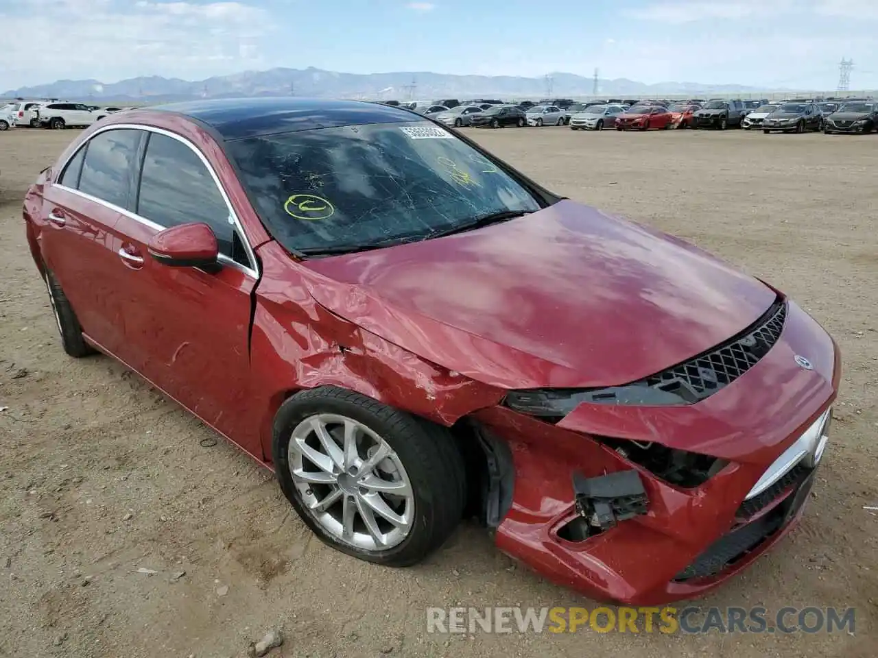 1 Photograph of a damaged car W1K3G4EB4MJ290033 MERCEDES-BENZ A-CLASS 2021