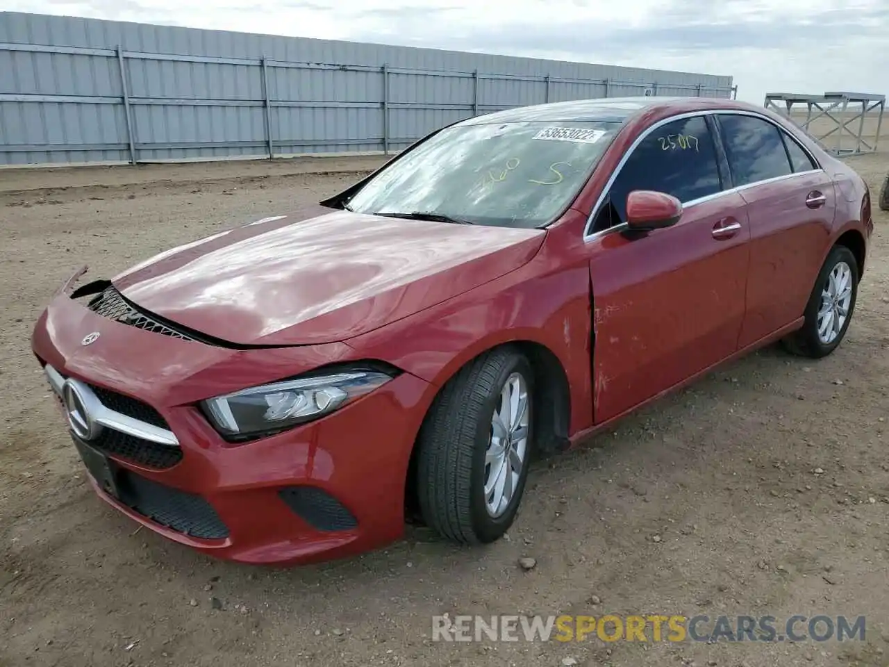 2 Photograph of a damaged car W1K3G4EB4MJ290033 MERCEDES-BENZ A-CLASS 2021