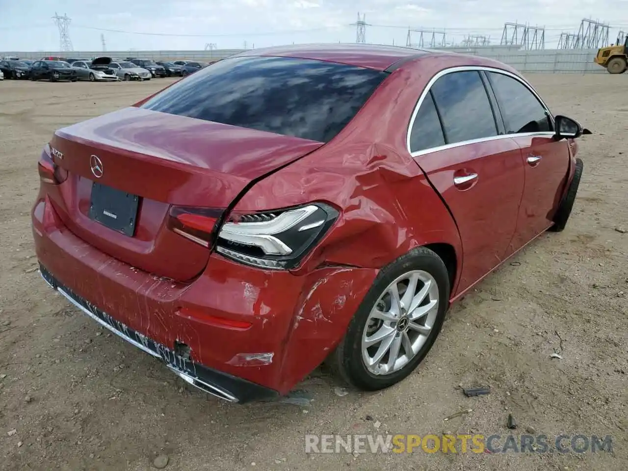 4 Photograph of a damaged car W1K3G4EB4MJ290033 MERCEDES-BENZ A-CLASS 2021