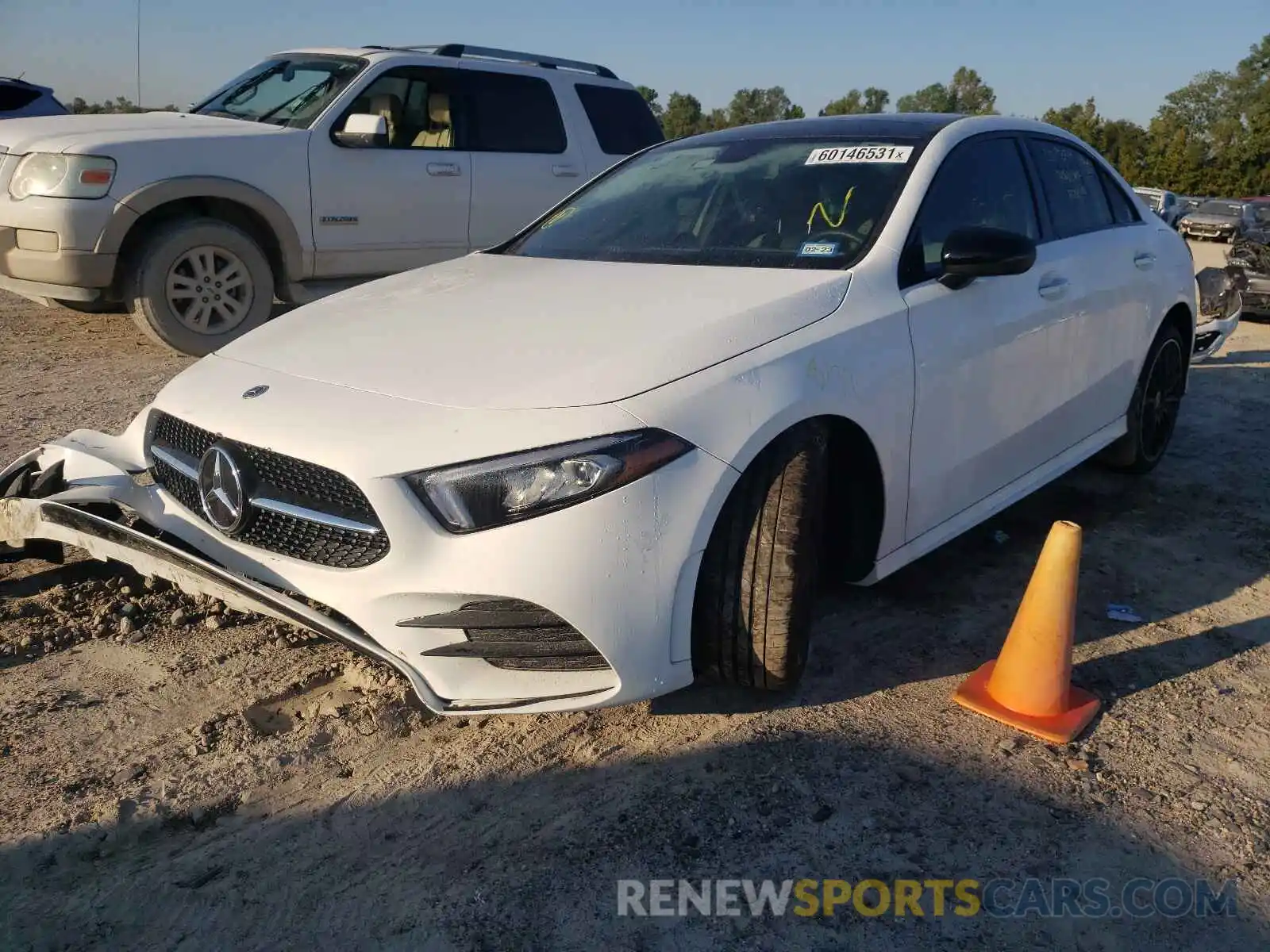 2 Photograph of a damaged car W1K3G4EB5MJ293393 MERCEDES-BENZ A-CLASS 2021