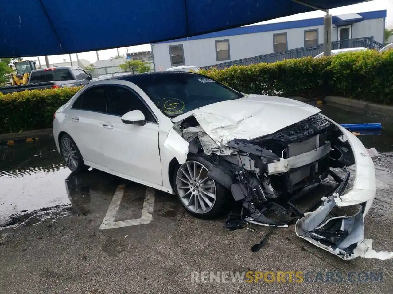 1 Photograph of a damaged car W1K3G4EB5MJ304103 MERCEDES-BENZ A-CLASS 2021