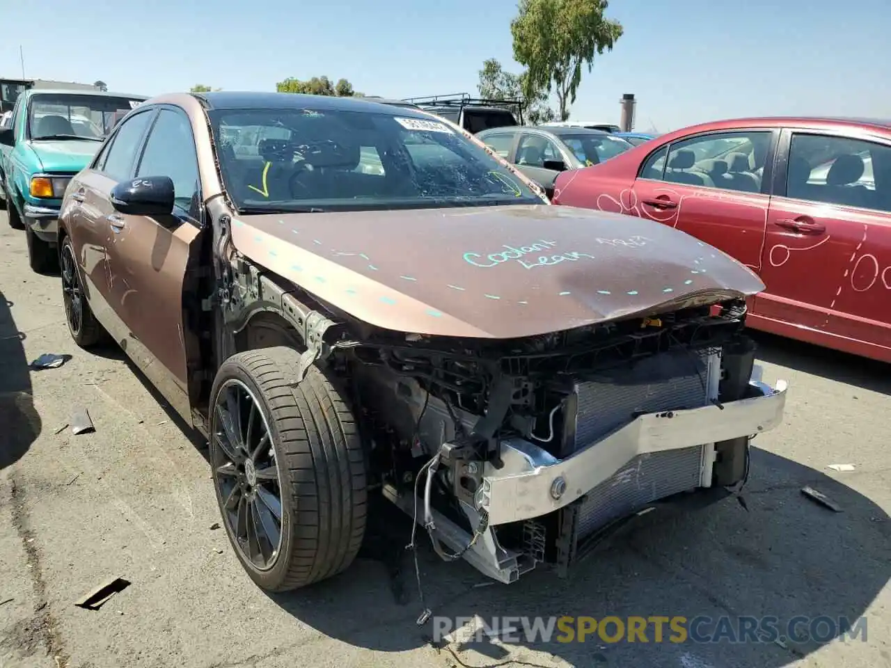 1 Photograph of a damaged car W1K3G4EB5MJ312458 MERCEDES-BENZ A-CLASS 2021