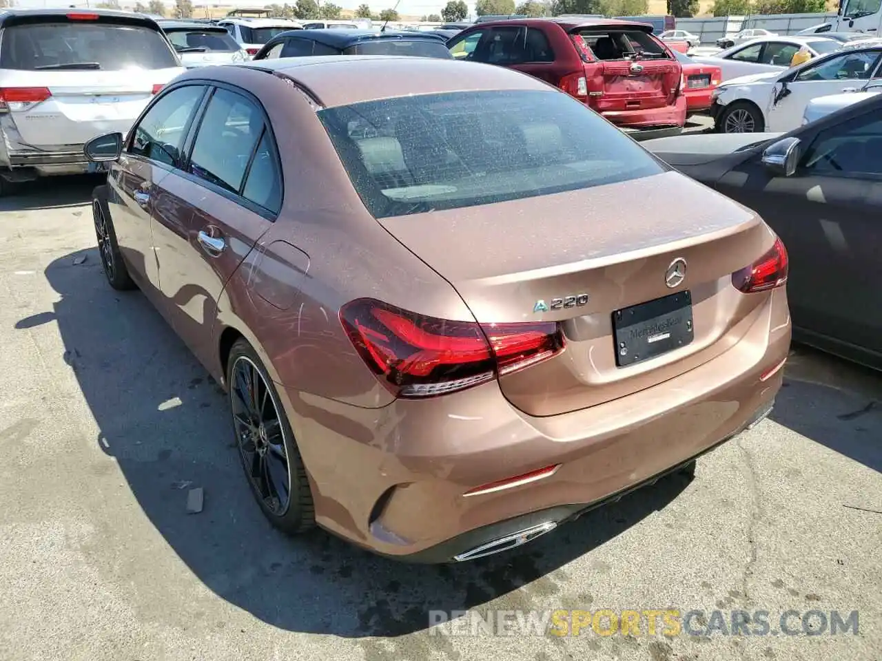 3 Photograph of a damaged car W1K3G4EB5MJ312458 MERCEDES-BENZ A-CLASS 2021