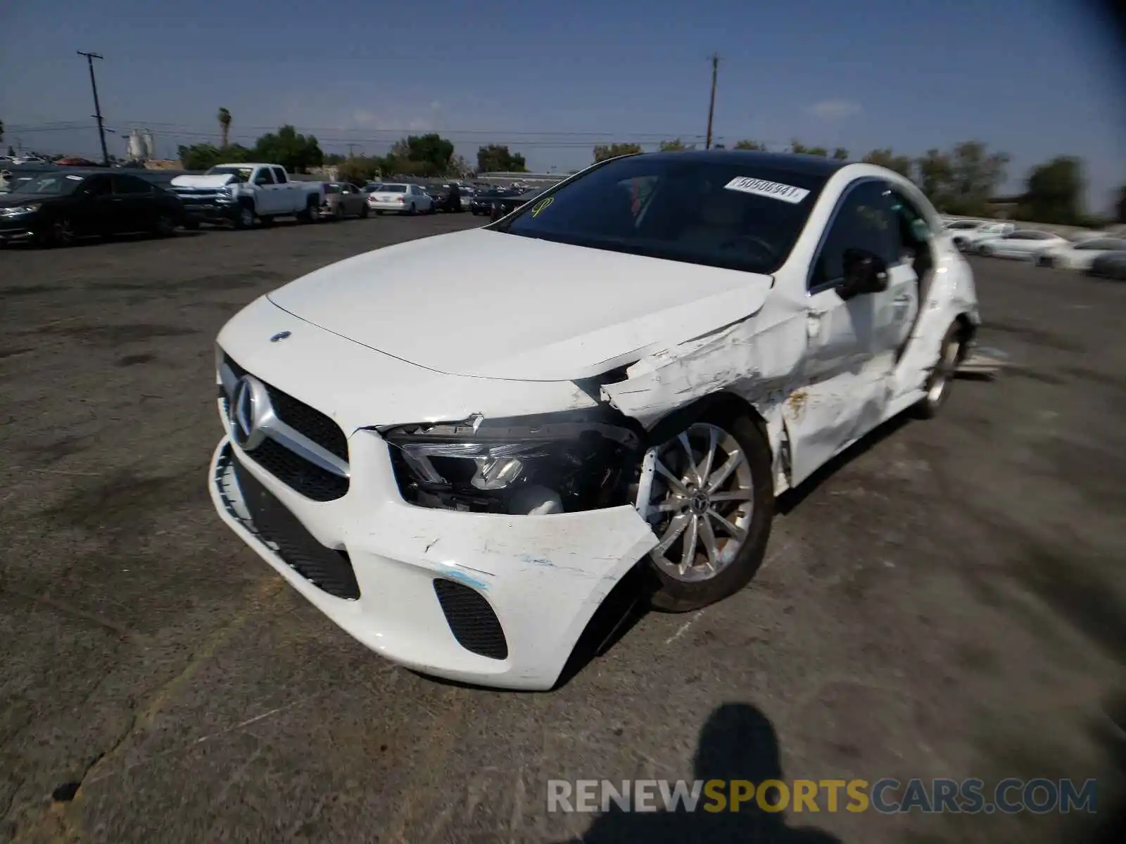 2 Photograph of a damaged car W1K3G4EB6MJ264484 MERCEDES-BENZ A-CLASS 2021