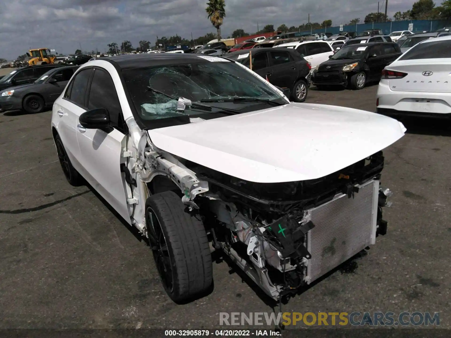 1 Photograph of a damaged car W1K3G4EB6MJ316714 MERCEDES-BENZ A-CLASS 2021