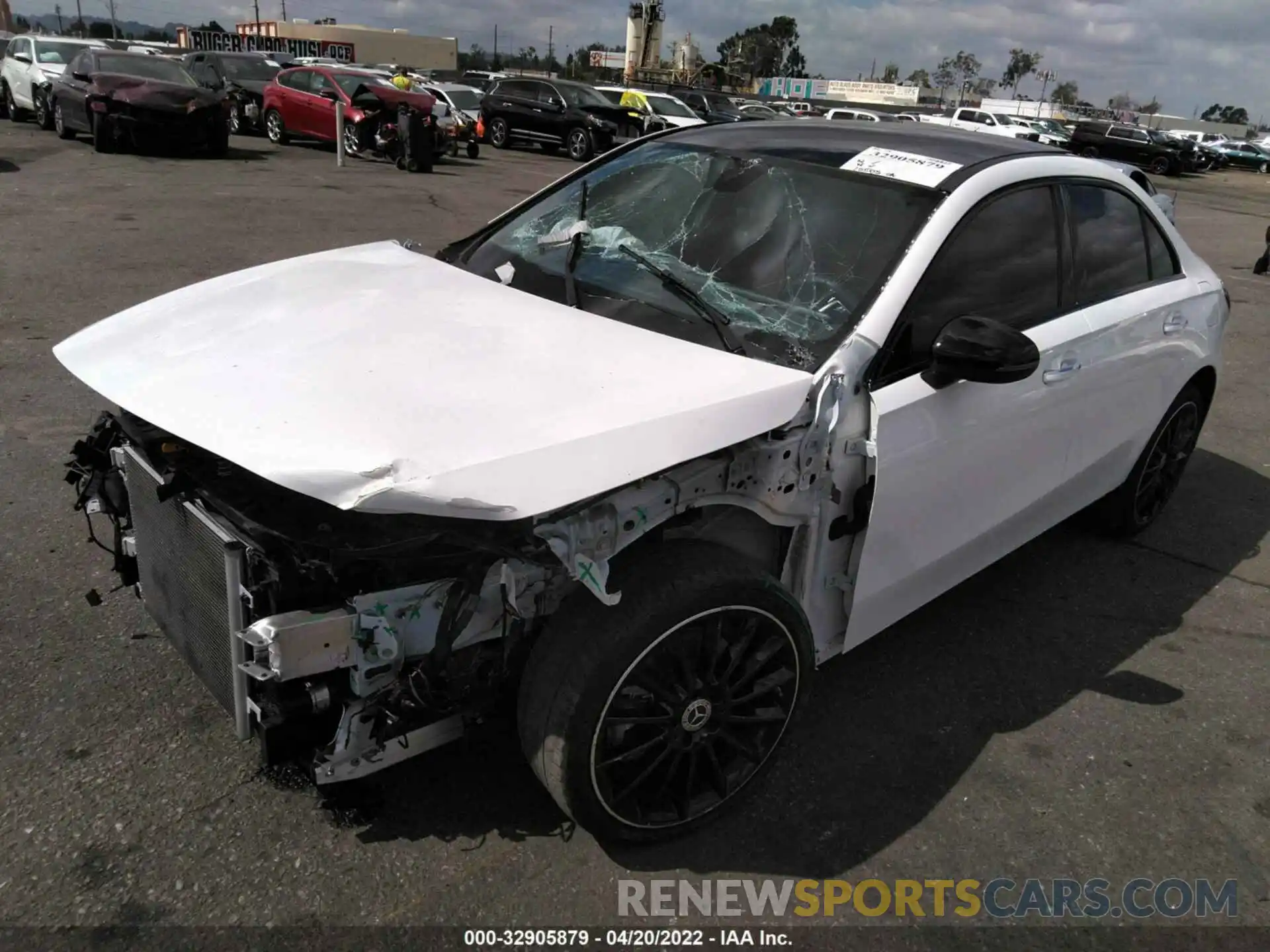 2 Photograph of a damaged car W1K3G4EB6MJ316714 MERCEDES-BENZ A-CLASS 2021