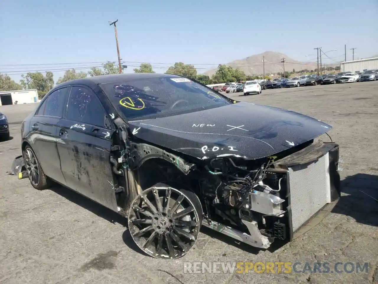 1 Photograph of a damaged car W1K3G4EB6MJ317040 MERCEDES-BENZ A-CLASS 2021