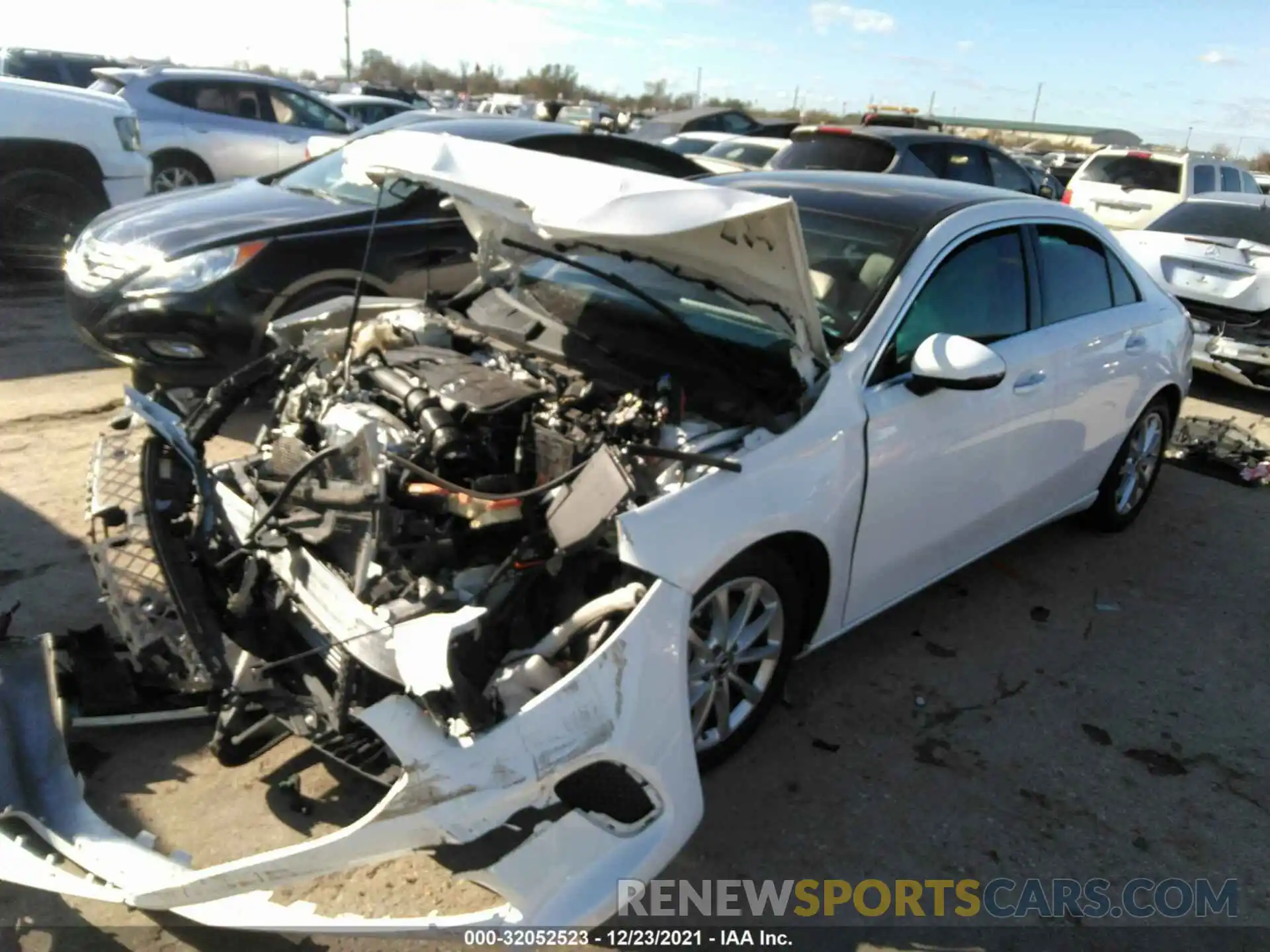 2 Photograph of a damaged car W1K3G4EB7MJ266163 MERCEDES-BENZ A-CLASS 2021