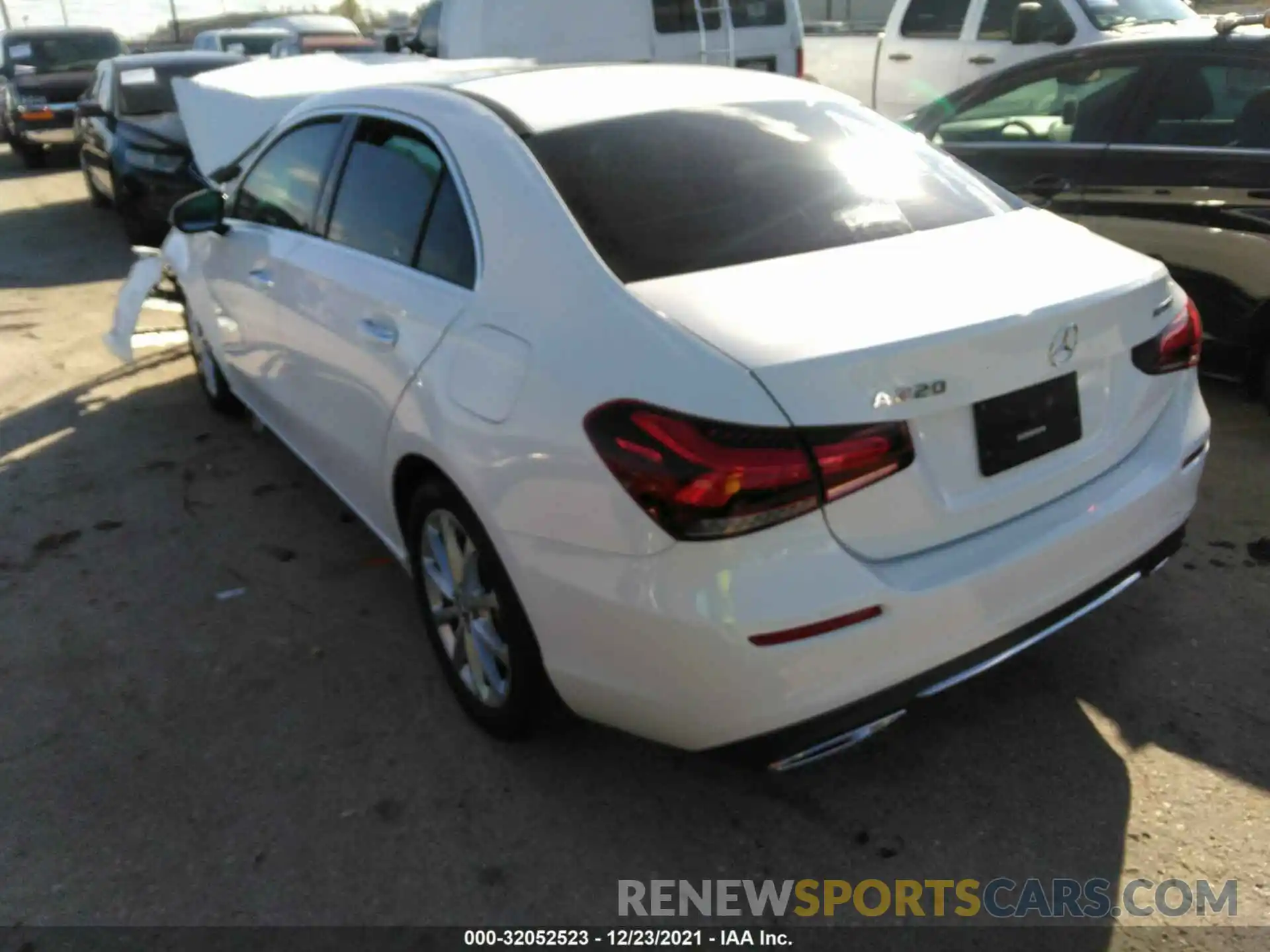 3 Photograph of a damaged car W1K3G4EB7MJ266163 MERCEDES-BENZ A-CLASS 2021