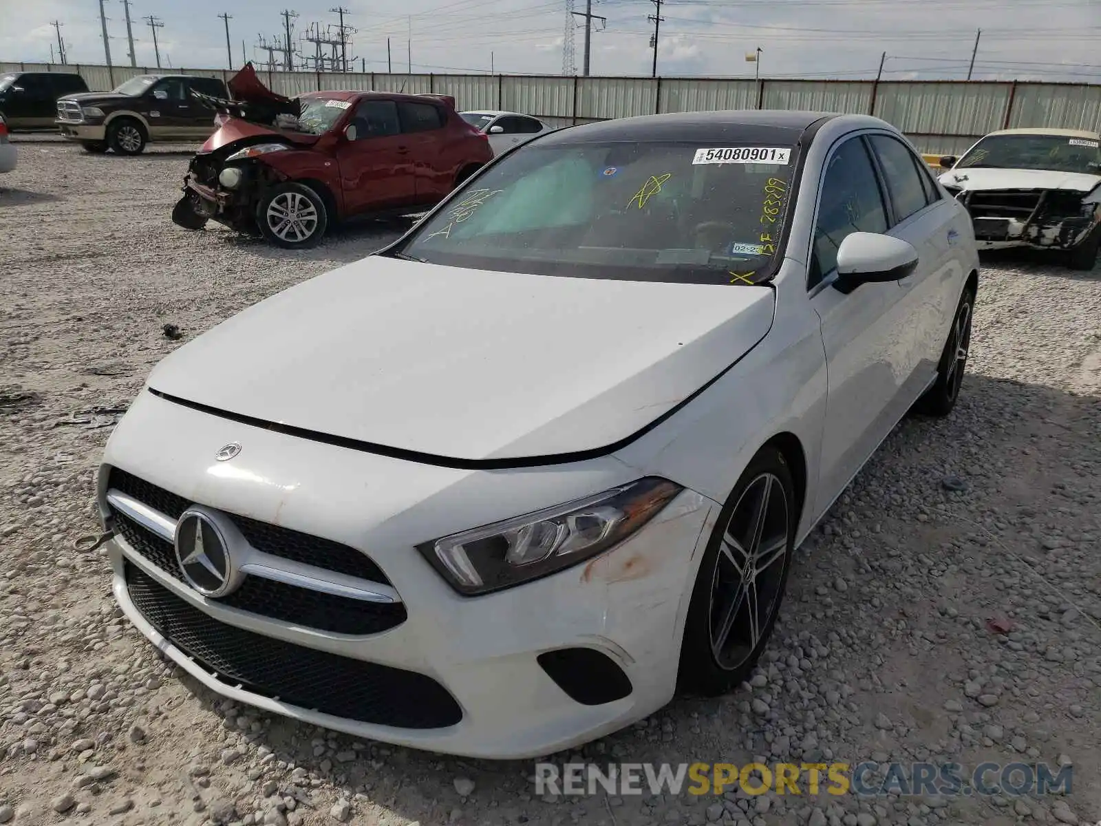 2 Photograph of a damaged car W1K3G4EB7MJ283299 MERCEDES-BENZ A-CLASS 2021