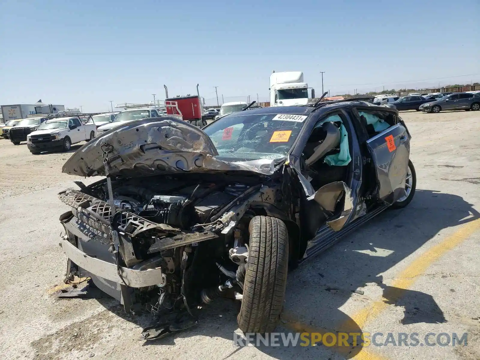 2 Photograph of a damaged car W1K3G4EB7MJ285067 MERCEDES-BENZ A-CLASS 2021