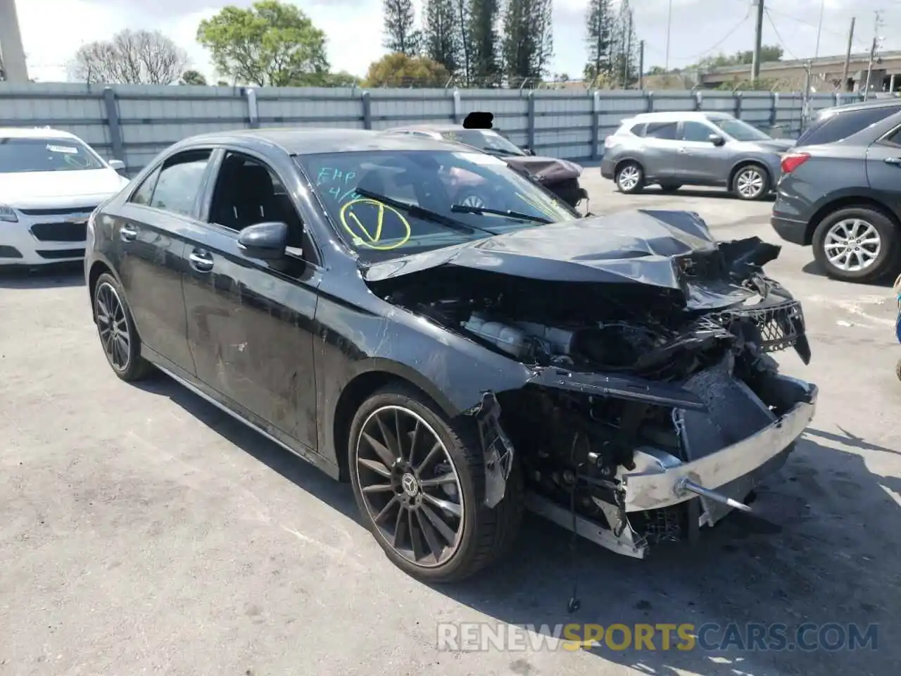 1 Photograph of a damaged car W1K3G4EB7MJ315829 MERCEDES-BENZ A-CLASS 2021