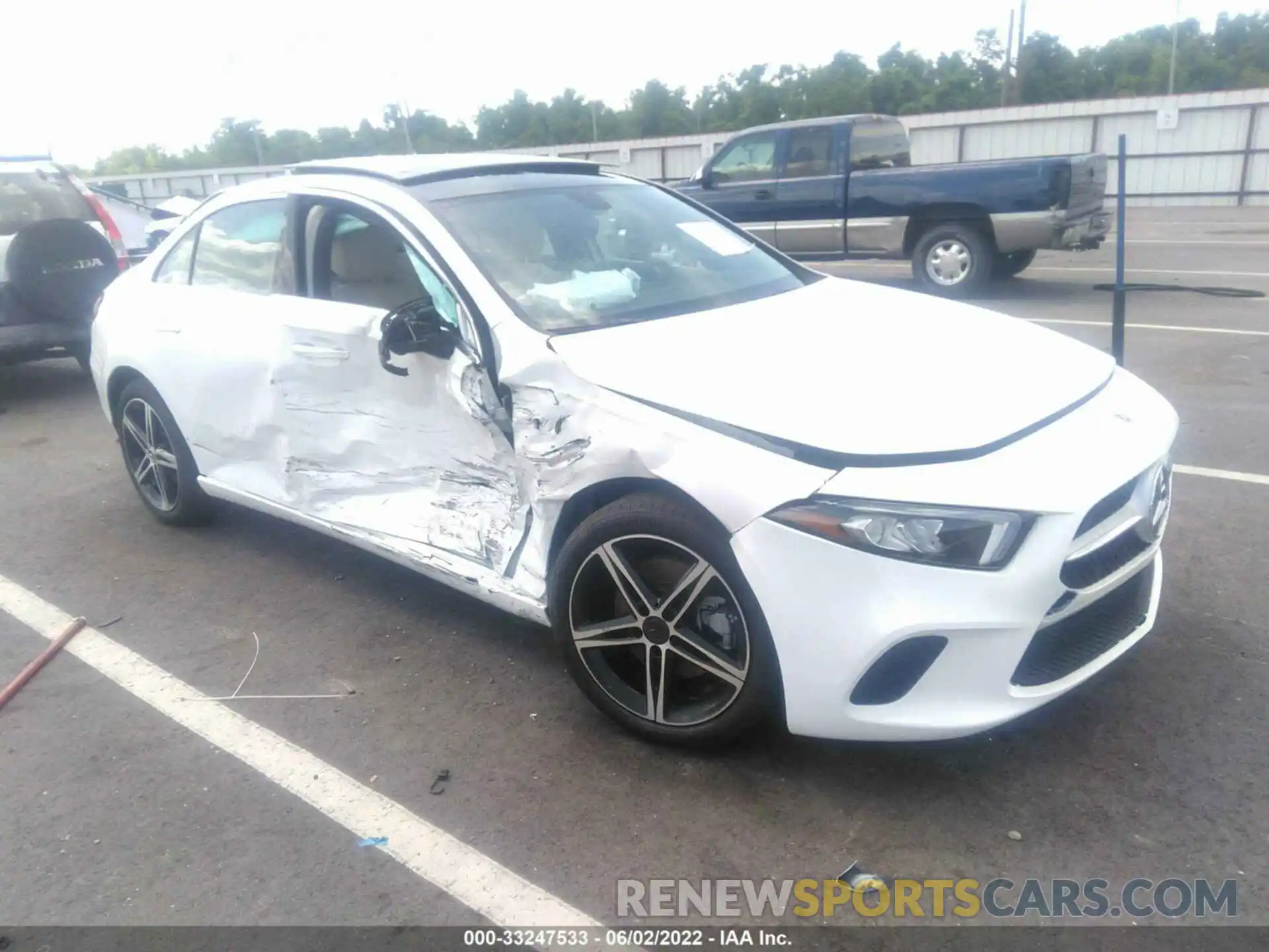 1 Photograph of a damaged car W1K3G4EB7MJ317726 MERCEDES-BENZ A-CLASS 2021