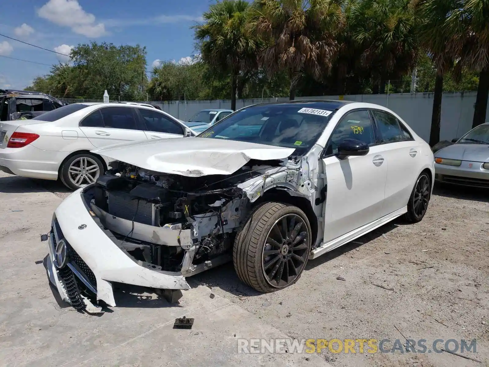 2 Photograph of a damaged car W1K3G4EB8MJ262865 MERCEDES-BENZ A-CLASS 2021