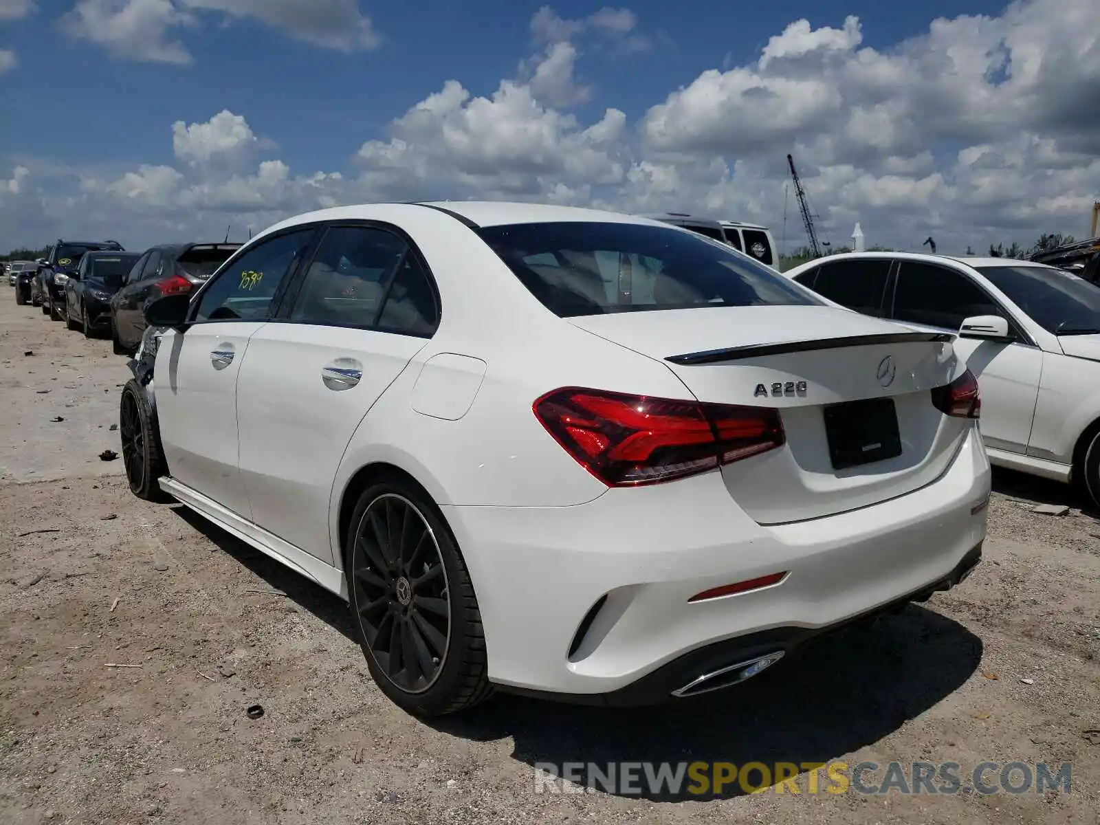 3 Photograph of a damaged car W1K3G4EB8MJ262865 MERCEDES-BENZ A-CLASS 2021