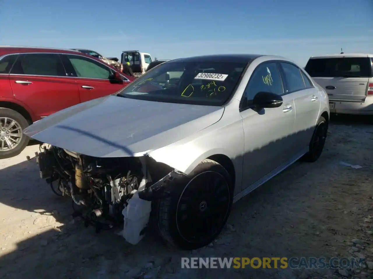 2 Photograph of a damaged car W1K3G4EB8MJ284610 MERCEDES-BENZ A-CLASS 2021