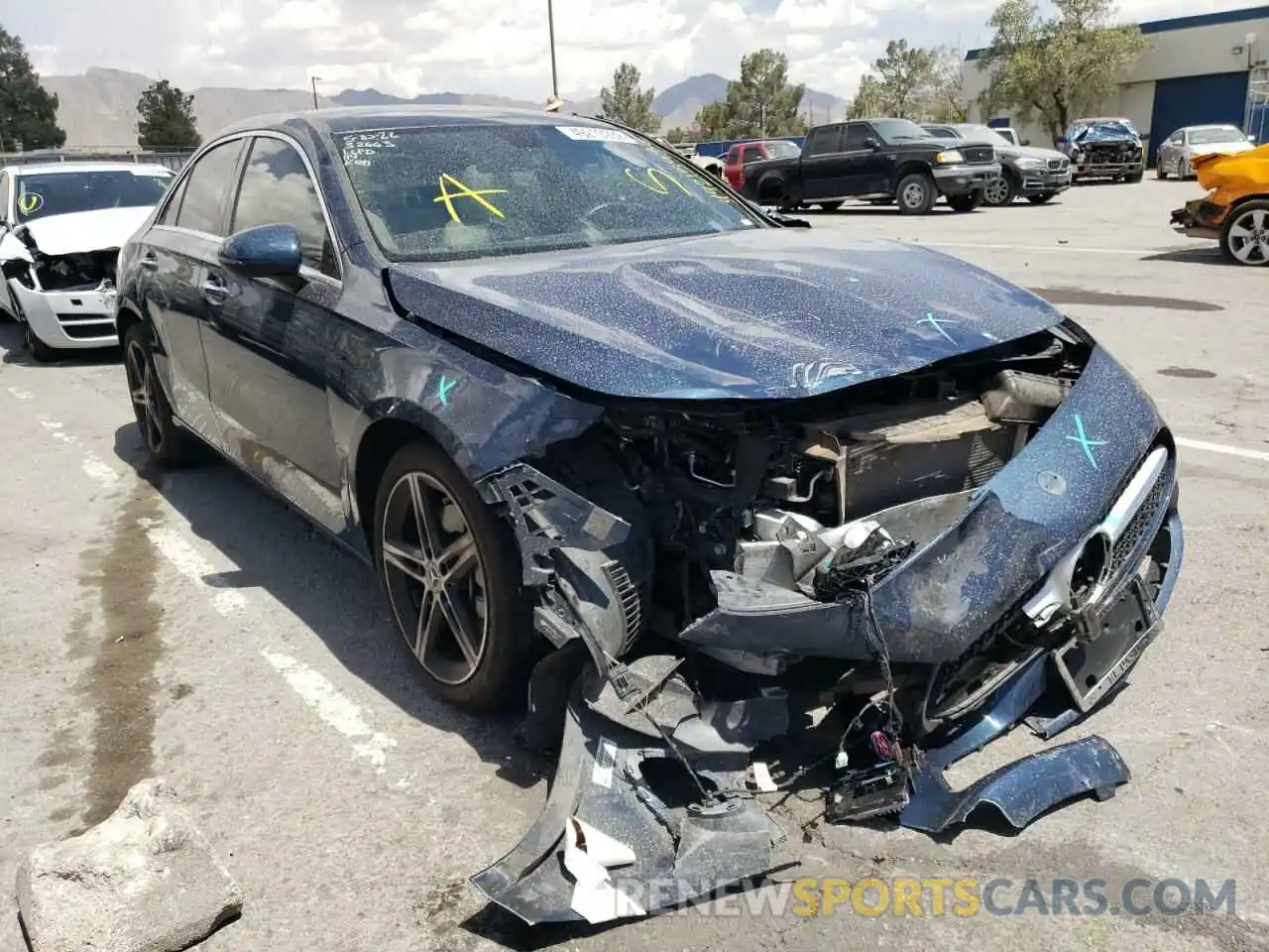 1 Photograph of a damaged car W1K3G4EB8MJ286339 MERCEDES-BENZ A-CLASS 2021