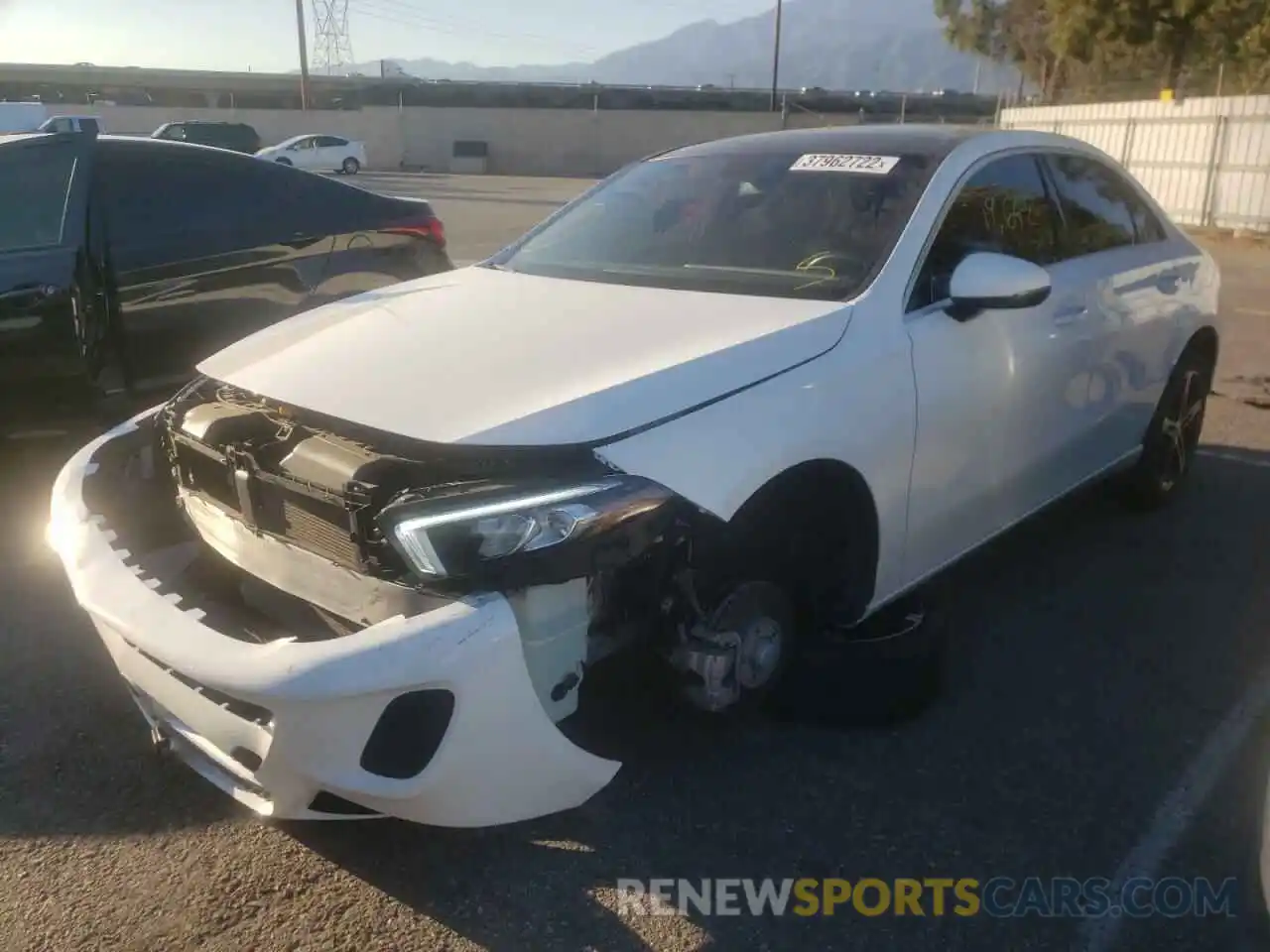 2 Photograph of a damaged car W1K3G4EB8MJ290326 MERCEDES-BENZ A-CLASS 2021