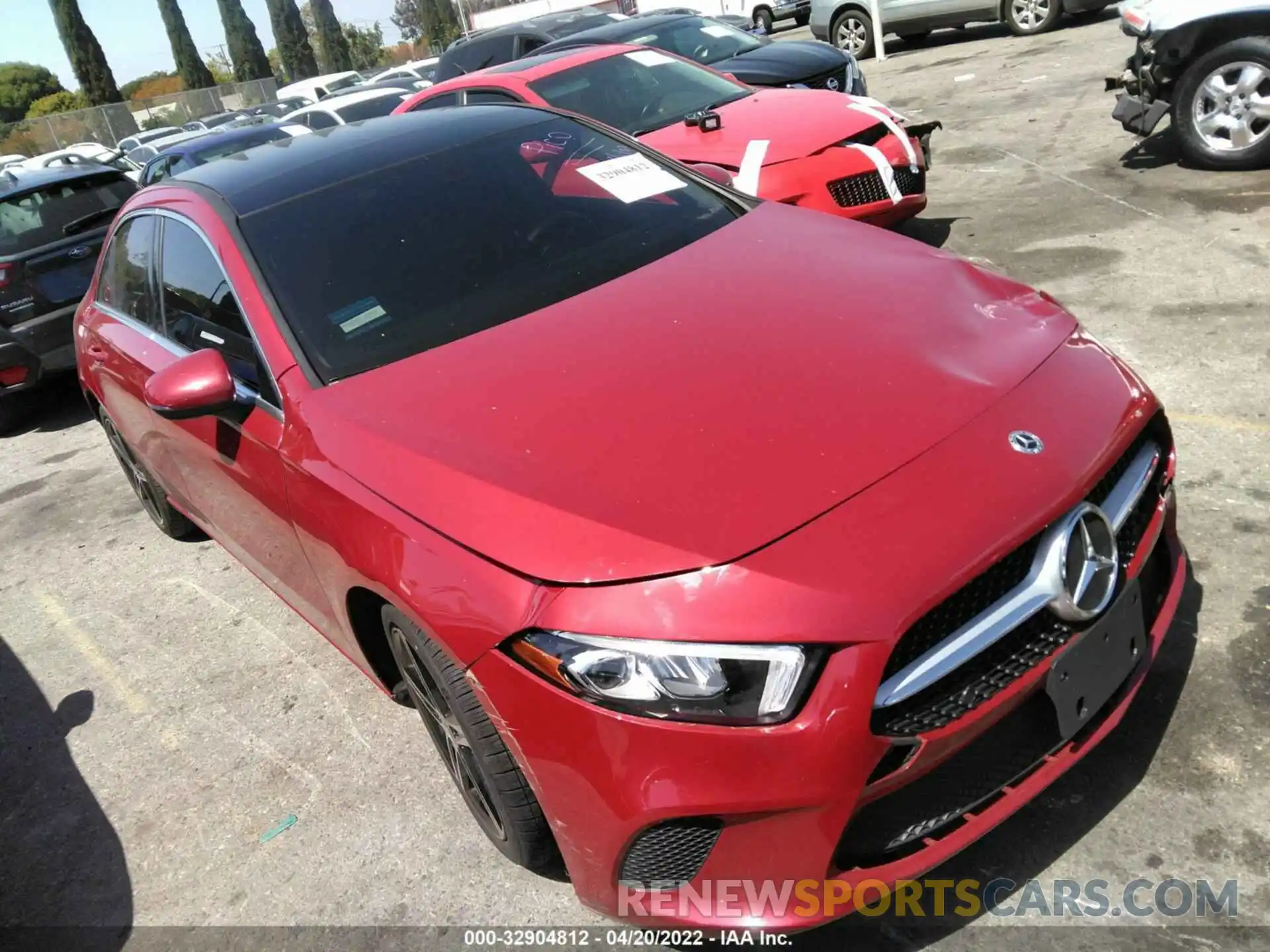 1 Photograph of a damaged car W1K3G4EB8MJ307173 MERCEDES-BENZ A-CLASS 2021