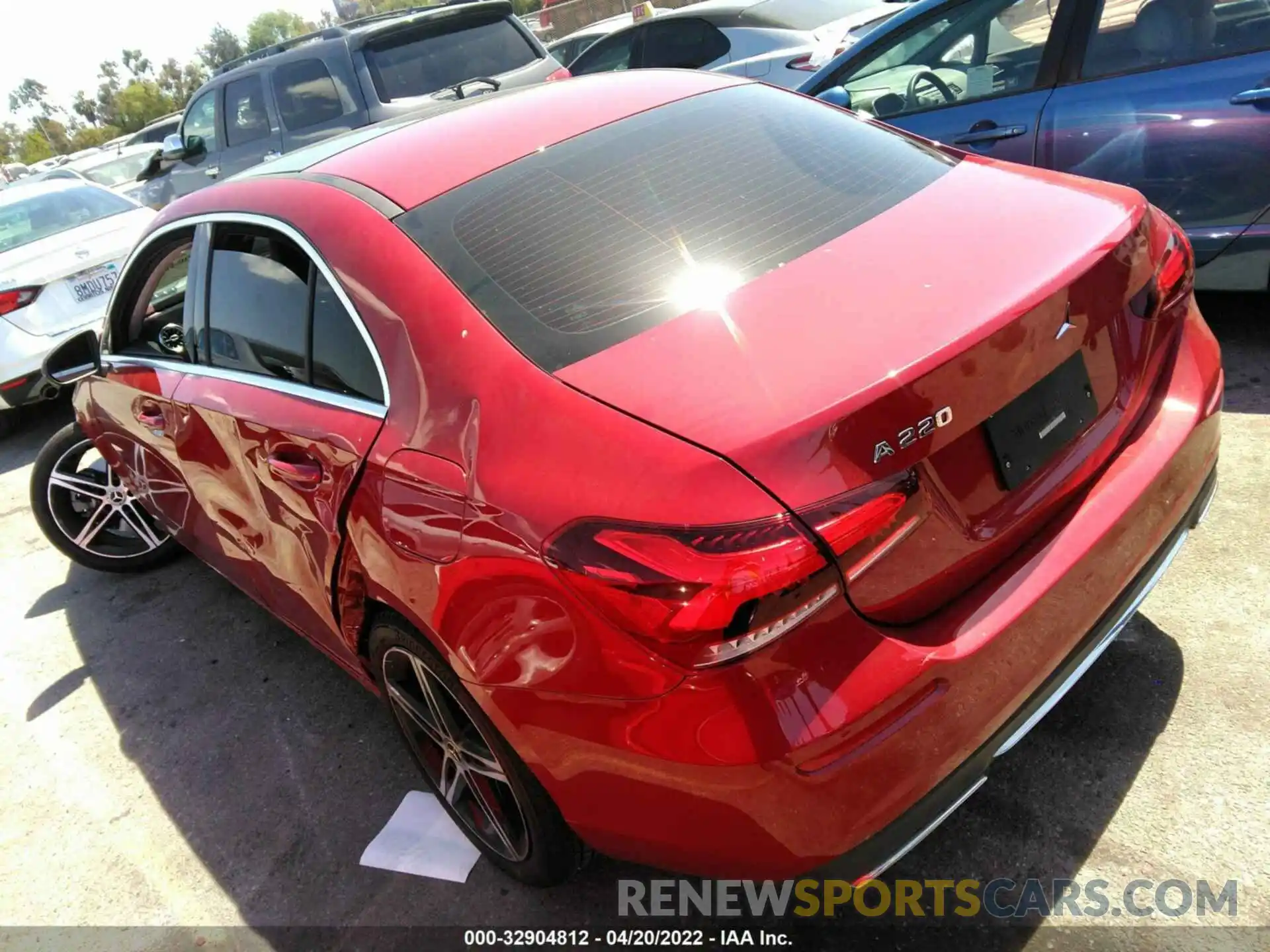 3 Photograph of a damaged car W1K3G4EB8MJ307173 MERCEDES-BENZ A-CLASS 2021