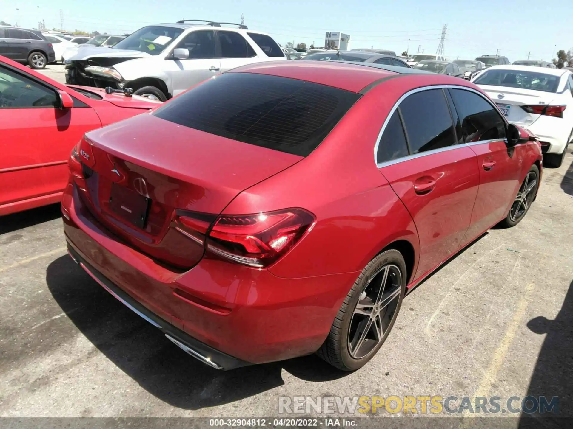 4 Photograph of a damaged car W1K3G4EB8MJ307173 MERCEDES-BENZ A-CLASS 2021